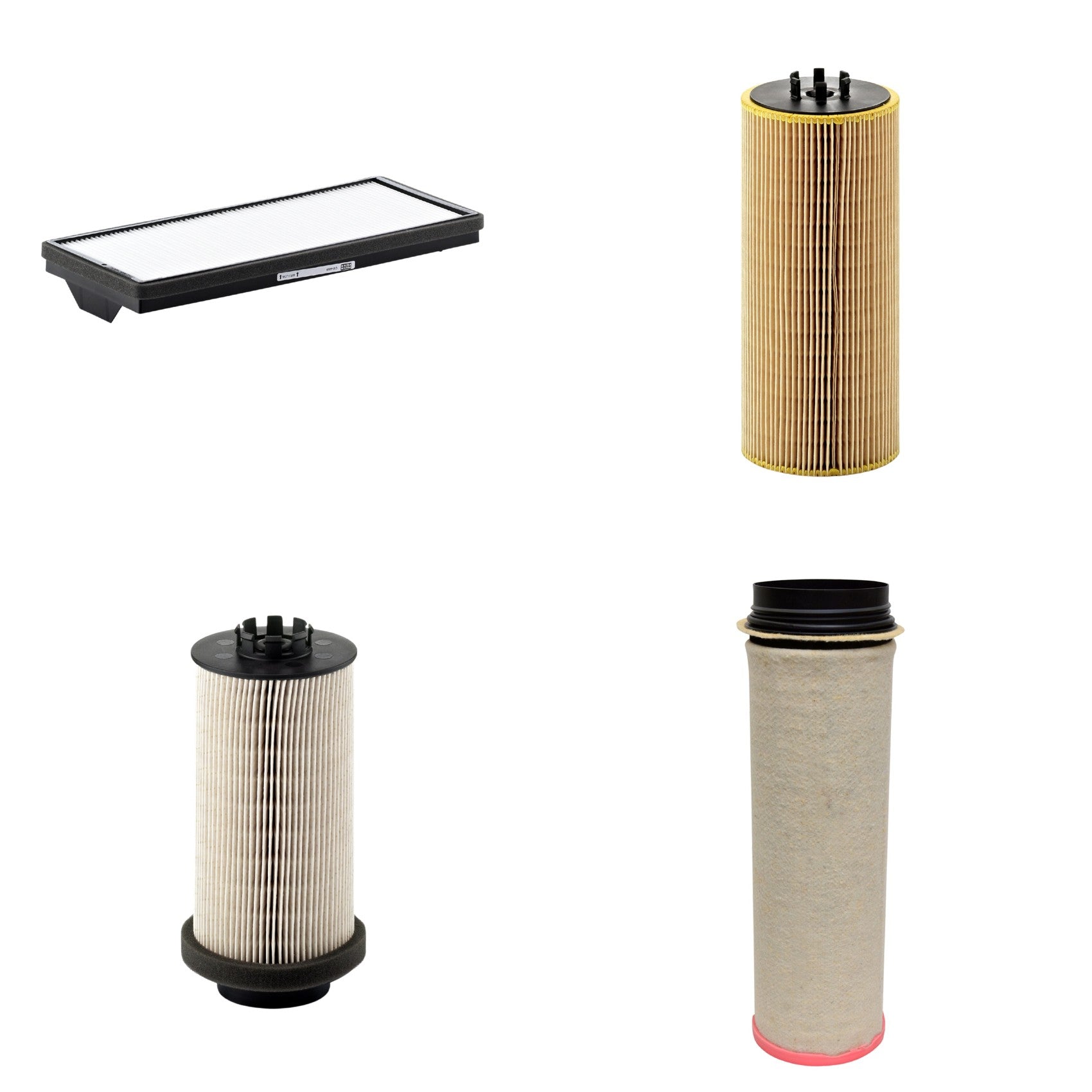 Kit Filtros de Ar Combustível Cabine Ar Condicionado Óleo - Mann-Filter - CF1651 - CU4469 - HU12110x - PU999/1x - (1)