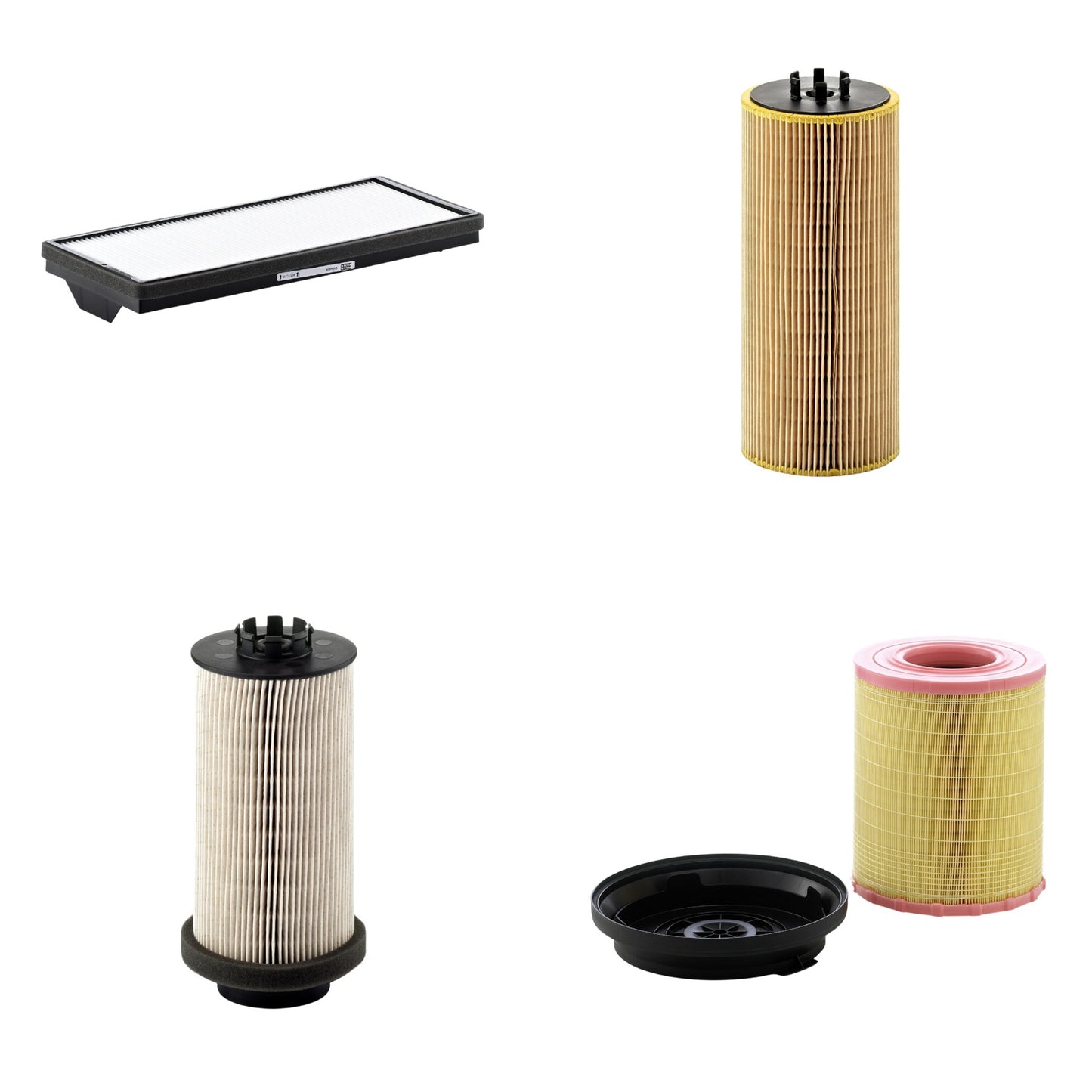 Kit Filtros de Ar Combustível Cabine Ar Condicionado Óleo - Mann-Filter - C29010KIT - CU4469 - HU12110x - PU999/1x - (1)