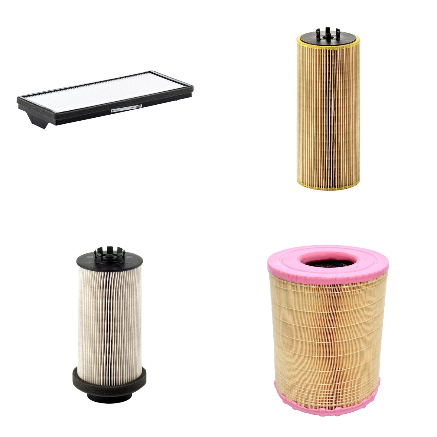 Kit Filtros de Ar Combustível Cabine Ar Condicionado Óleo - Mann-Filter - C281012 - CU4469 - HU12110x - PU999/1x - (1)