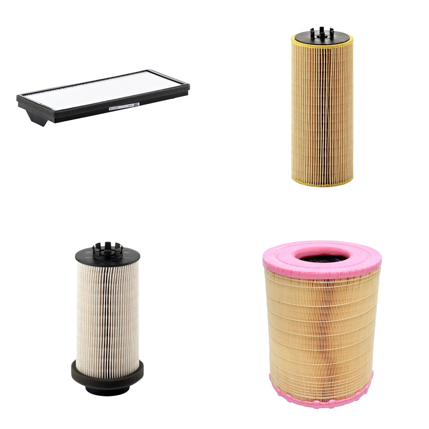 Kit Filtros de Ar Combustível Cabine Ar Condicionado Óleo - Mann-Filter - C281012 - CU4469 - HU12110x - PU999/1x - (1)