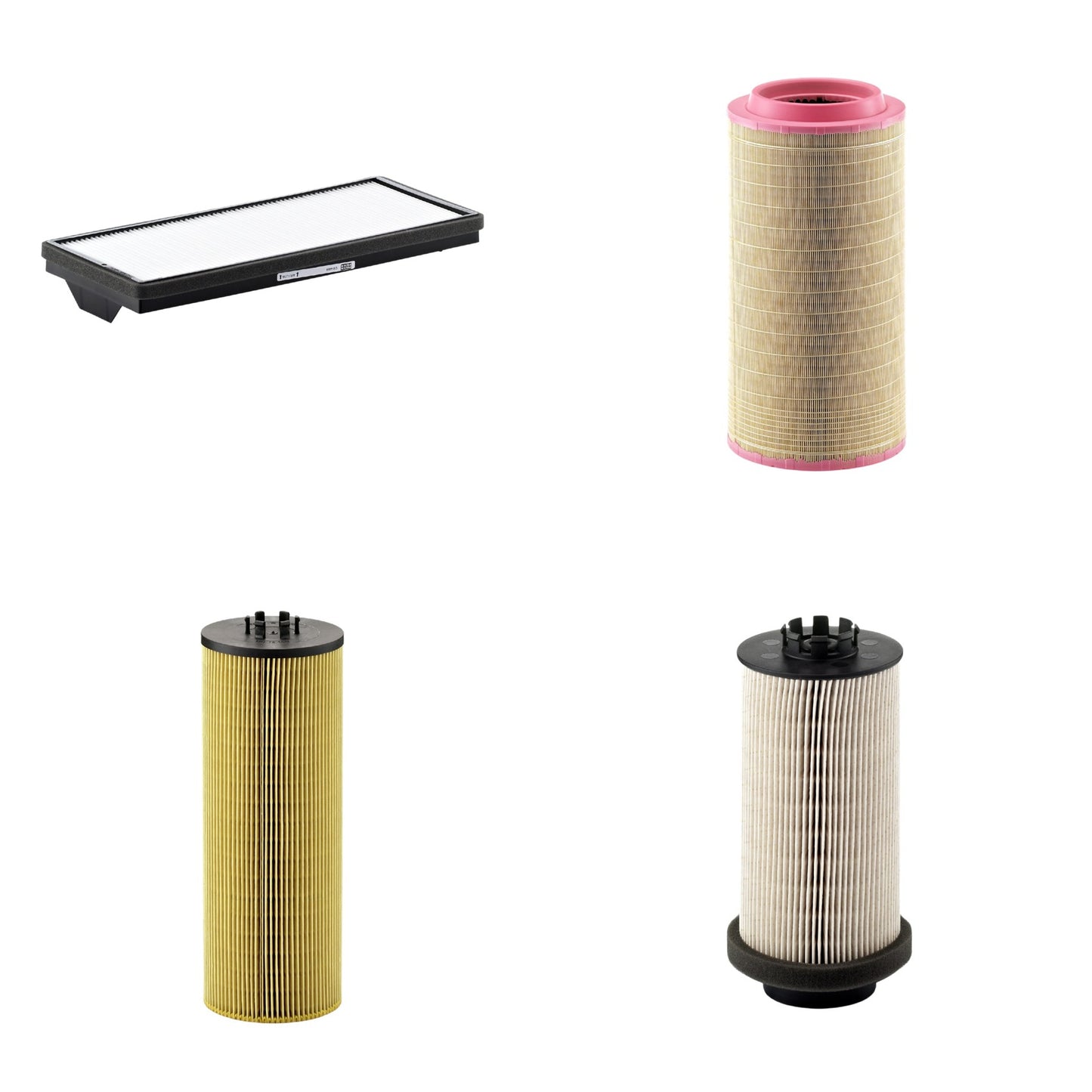 Kit Filtros de Ar Combustível Cabine Ar Condicionado Óleo - Mann-Filter - C271340 - CU4469 - HU12140x - PU999/1x - (1)
