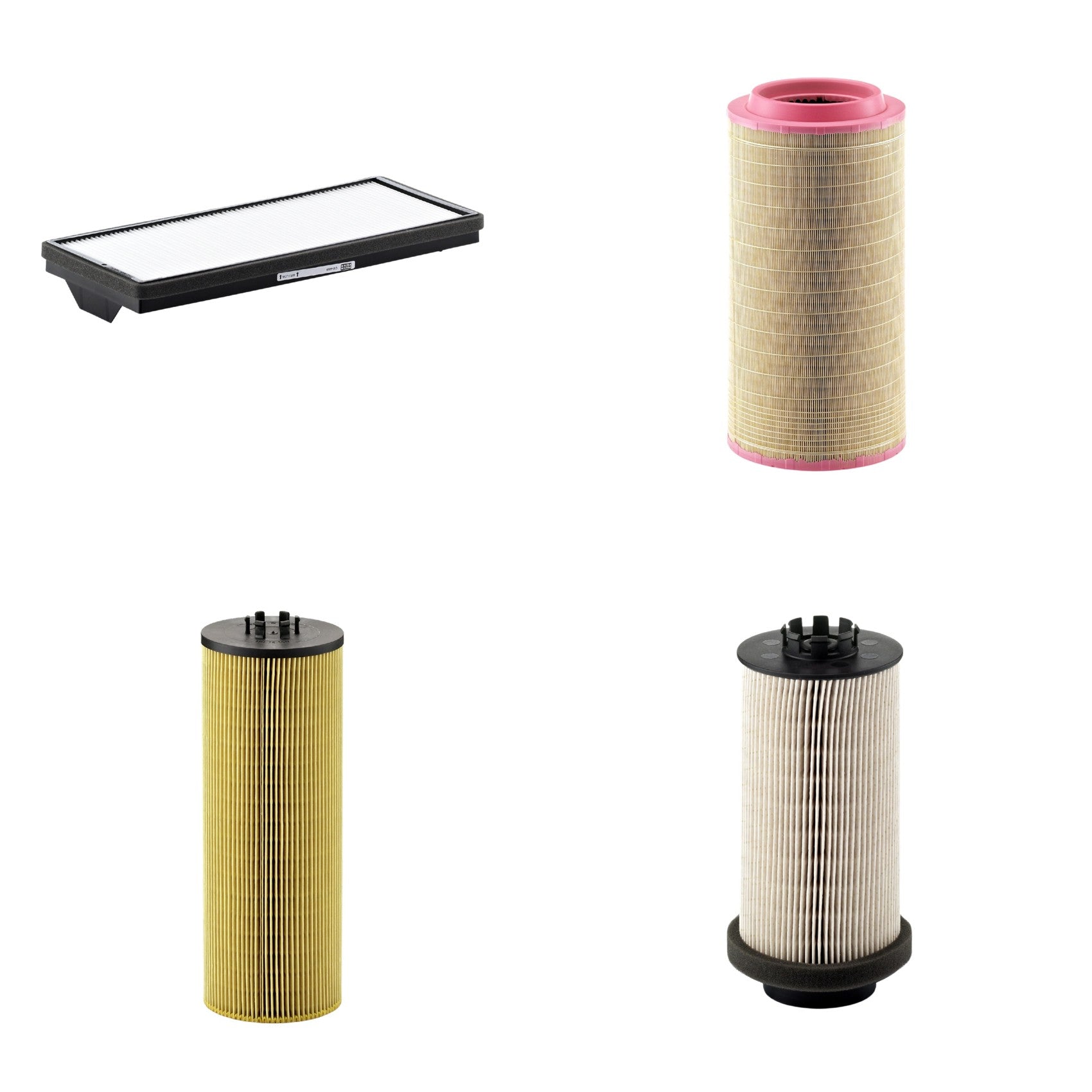 Kit Filtros de Ar Combustível Cabine Ar Condicionado Óleo - Mann-Filter - C271340 - CU4469 - HU12140x - PU999/1x - (1)