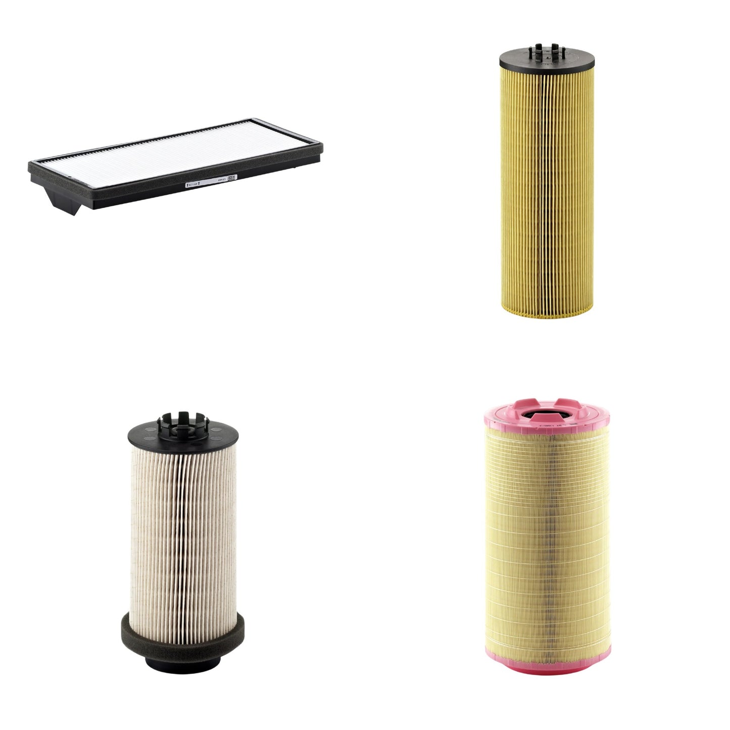 Kit Filtros de Ar Combustível Cabine Ar Condicionado Óleo - Mann-Filter - C271320/3 - CU4469 - HU12140x - PU999/1x - (1)