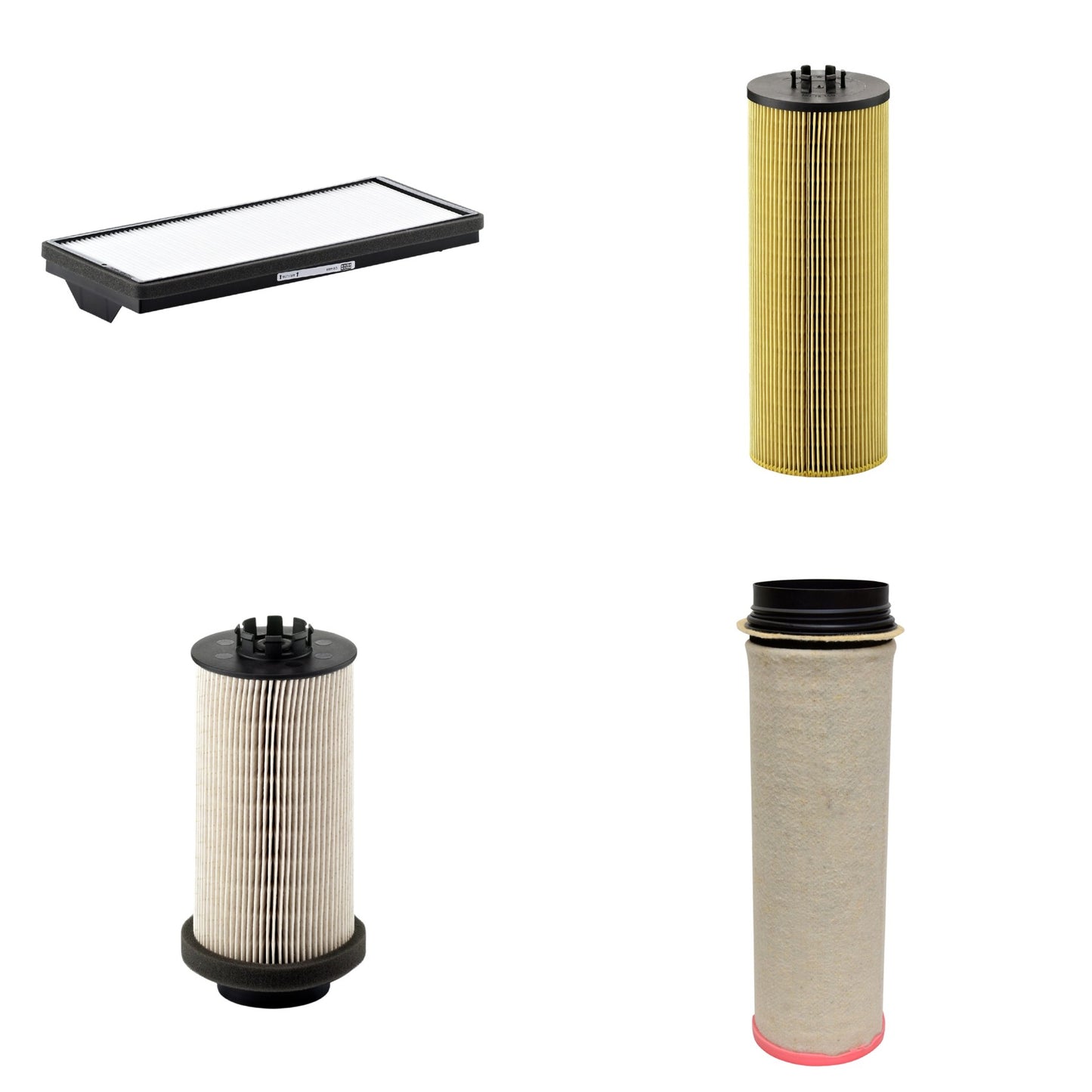 Kit Filtros de Ar Combustível Cabine Ar Condicionado Óleo - Mann-Filter - CF1651 - CU4469 - HU12140x - PU999/1x - (1)