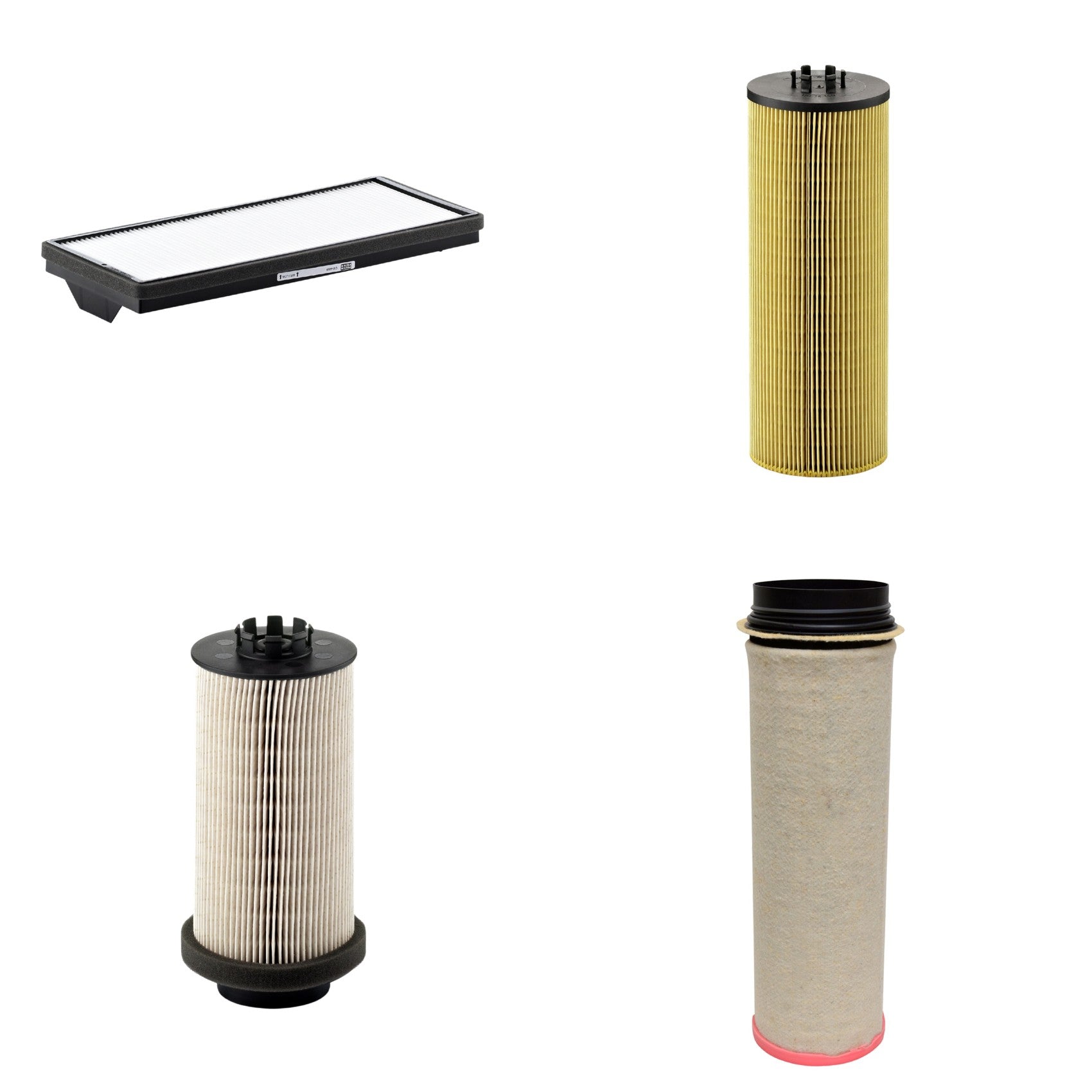 Kit Filtros de Ar Combustível Cabine Ar Condicionado Óleo - Mann-Filter - CF1651 - CU4469 - HU12140x - PU999/1x - (1)