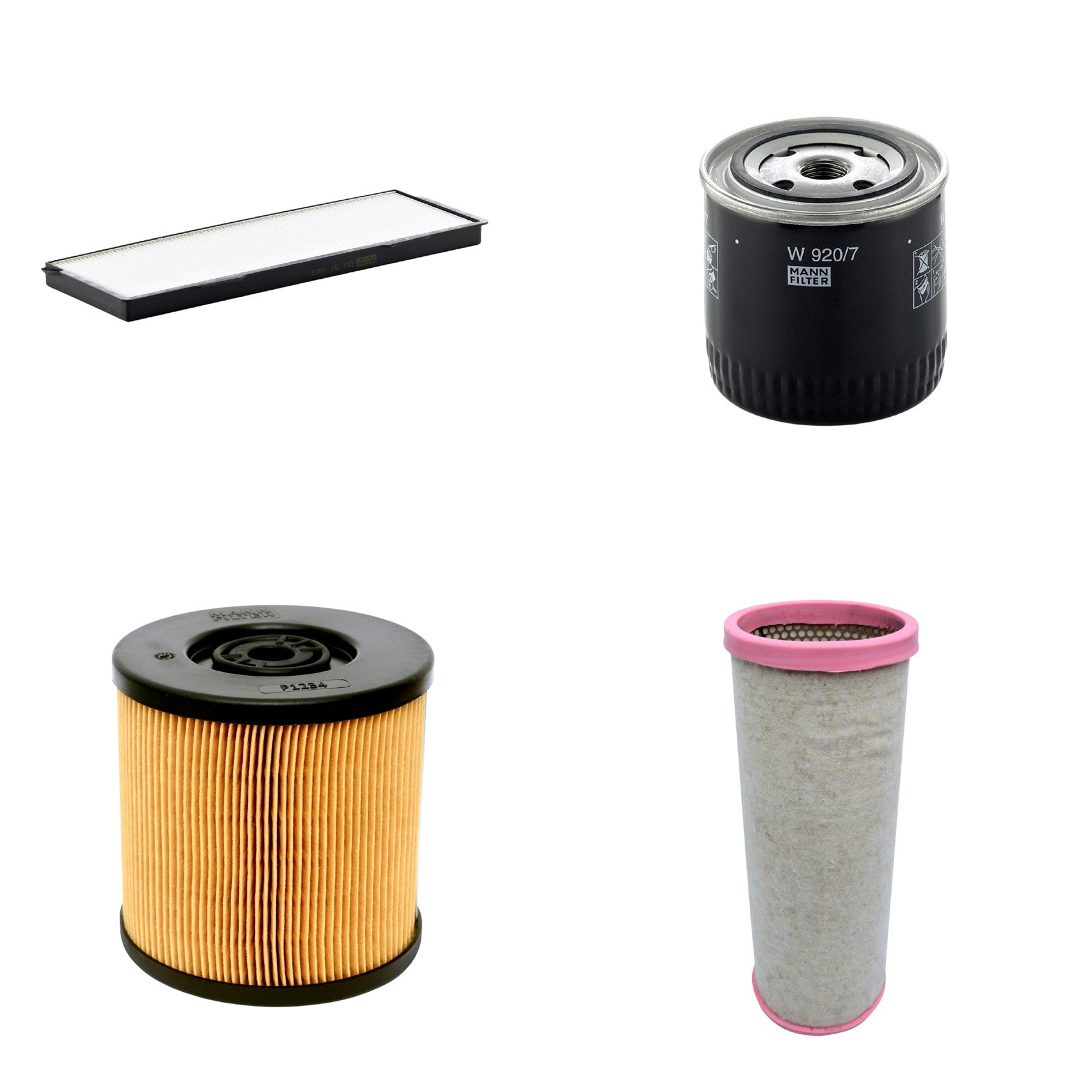 Kit Filtros de Ar Combustível Cabine Ar Condicionado Óleo - Mann-Filter - CF1711 - CU37001 - P1234 - W920/7 - (1)