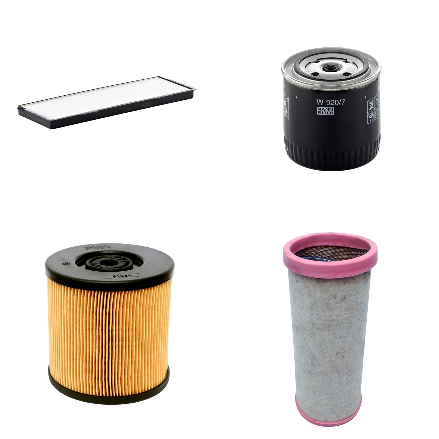 Kit Filtros de Ar Combustível Cabine Ar Condicionado Óleo - Mann-Filter - CF1710 - CU37001 - P1234 - W920/7 - (1)