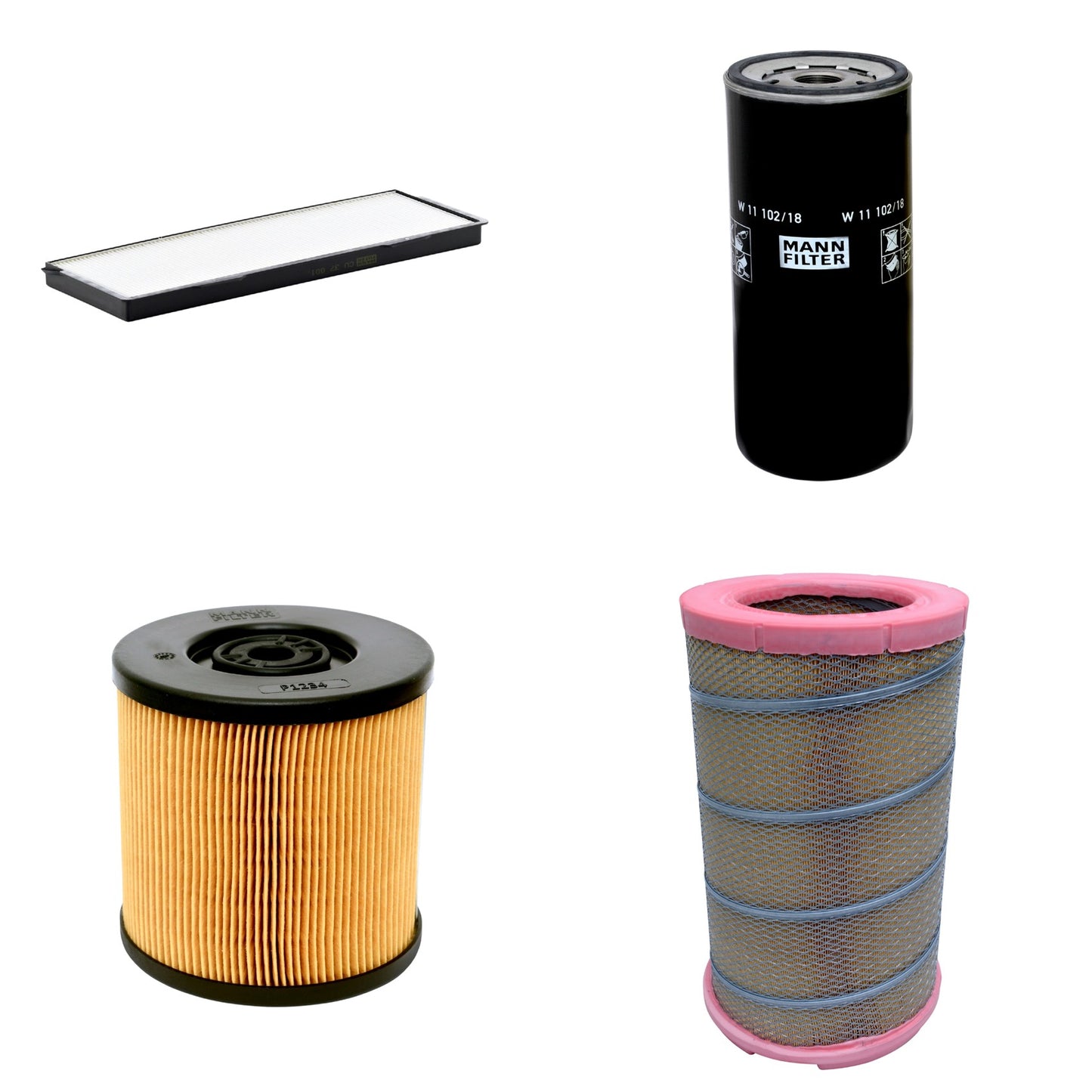 Kit Filtros de Ar Combustível Cabine Ar Condicionado Óleo - Mann-Filter - C301622 - CU37001 - P1234 - W11102/18 - (1)