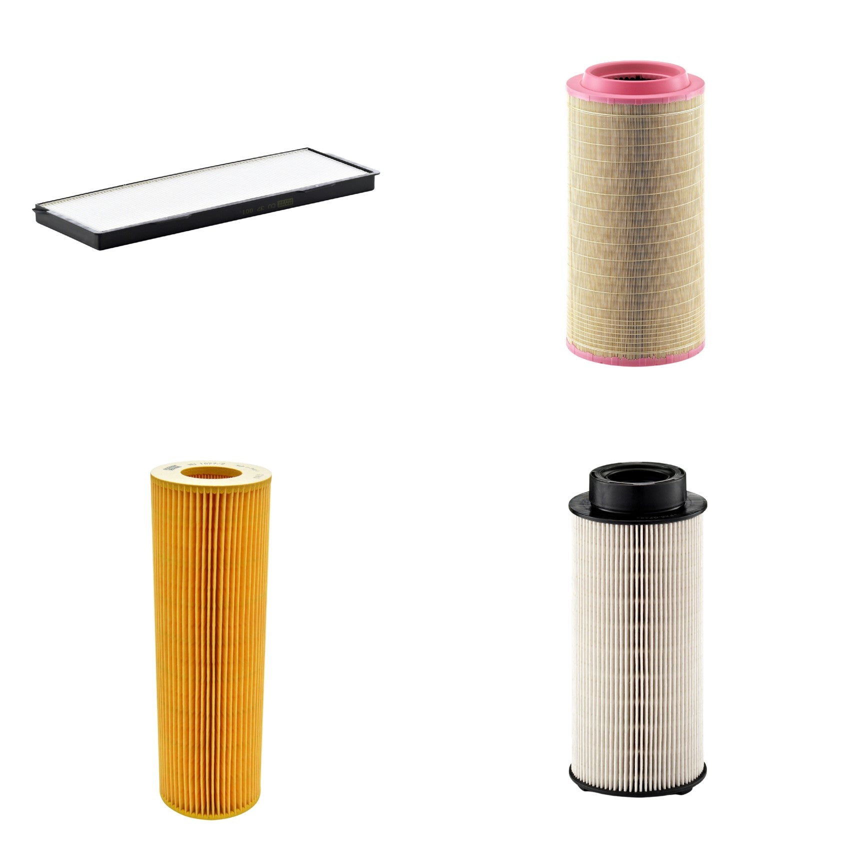 Kit Filtros de Ar Combustível Cabine Ar Condicionado Óleo - Mann-Filter - C271340 - CU37001 - HU1077/2z - PU941x - (1)