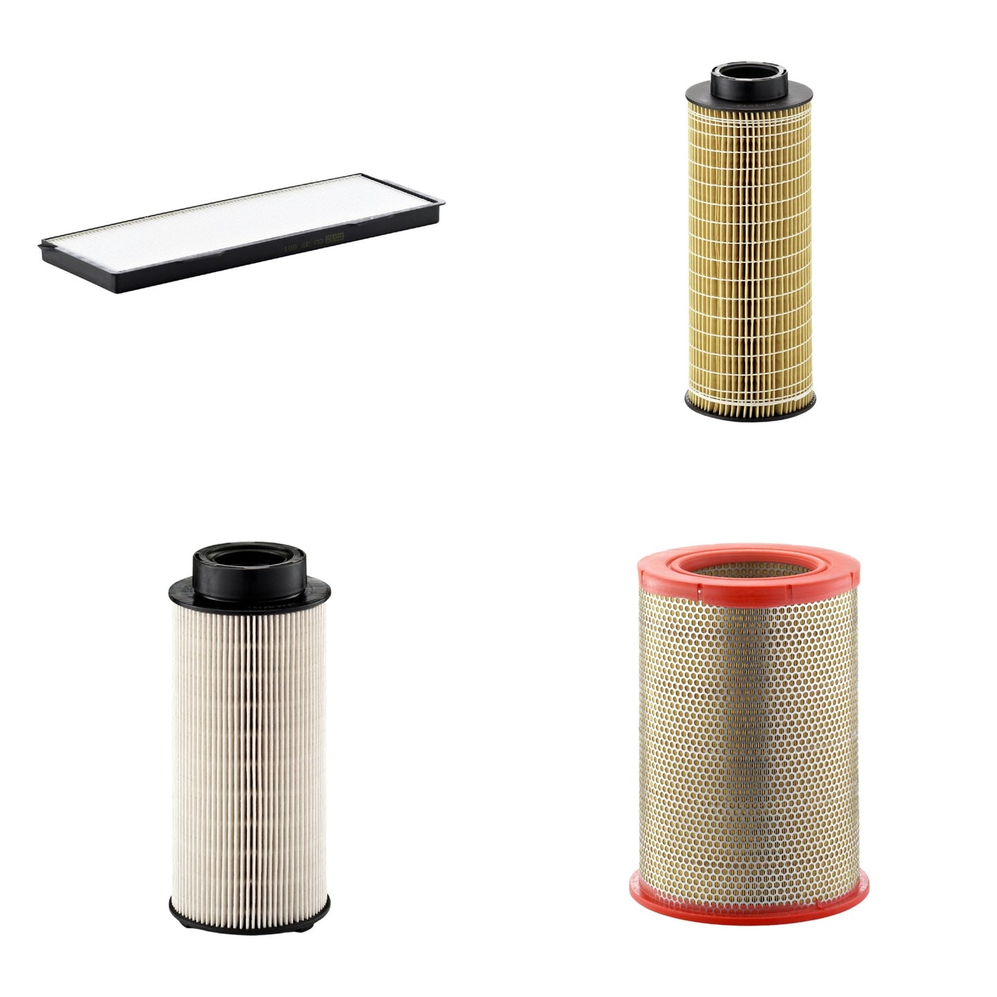 Kit Filtros de Ar Combustível Cabine Ar Condicionado Óleo - Mann-Filter - C301359 - CU37001 - HU1072x - PU941x - (1)