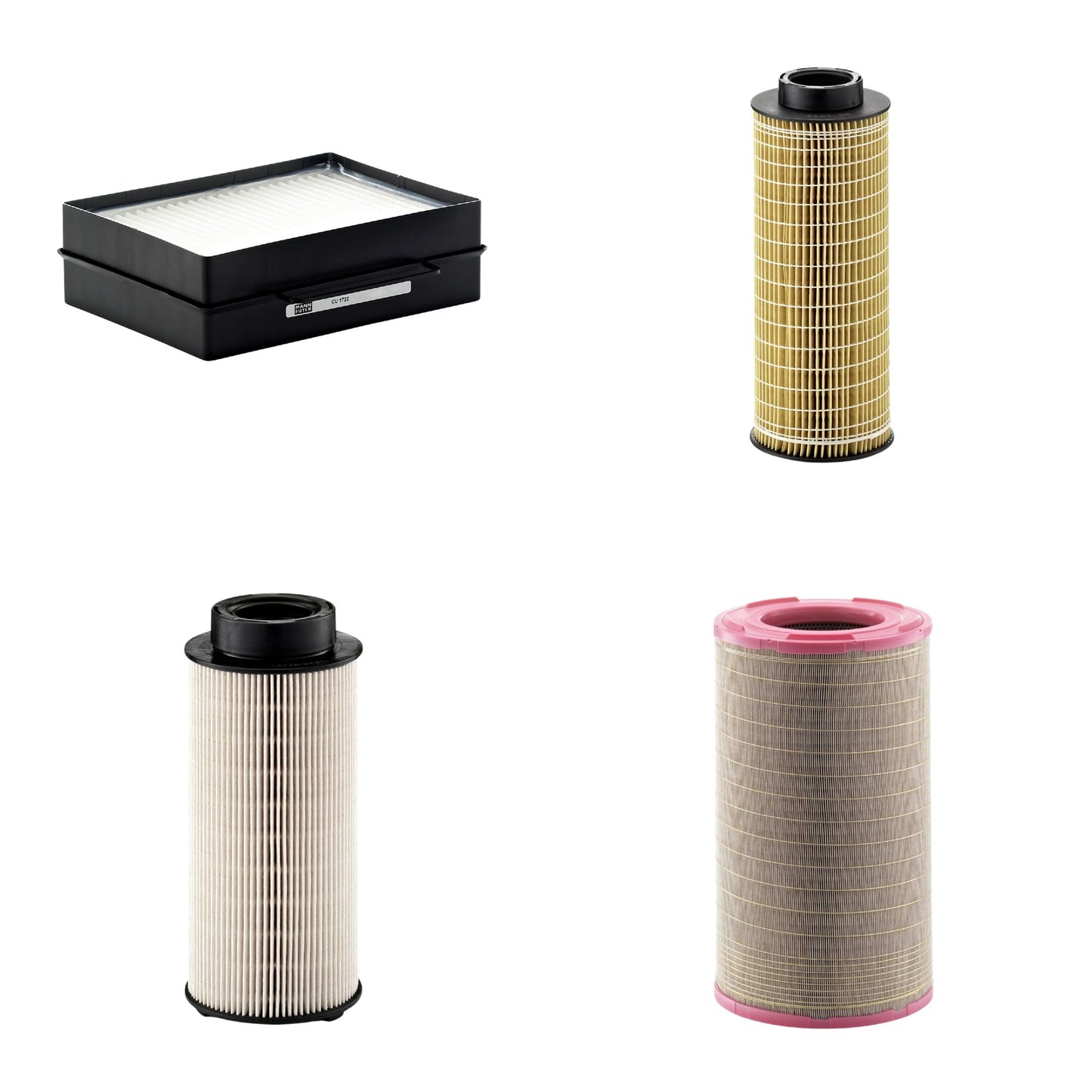 Kit Filtros de Ar Combustível Cabine Ar Condicionado Óleo - Mann-Filter - C301500 - CU1722 - HU1072x - PU941x - (1)