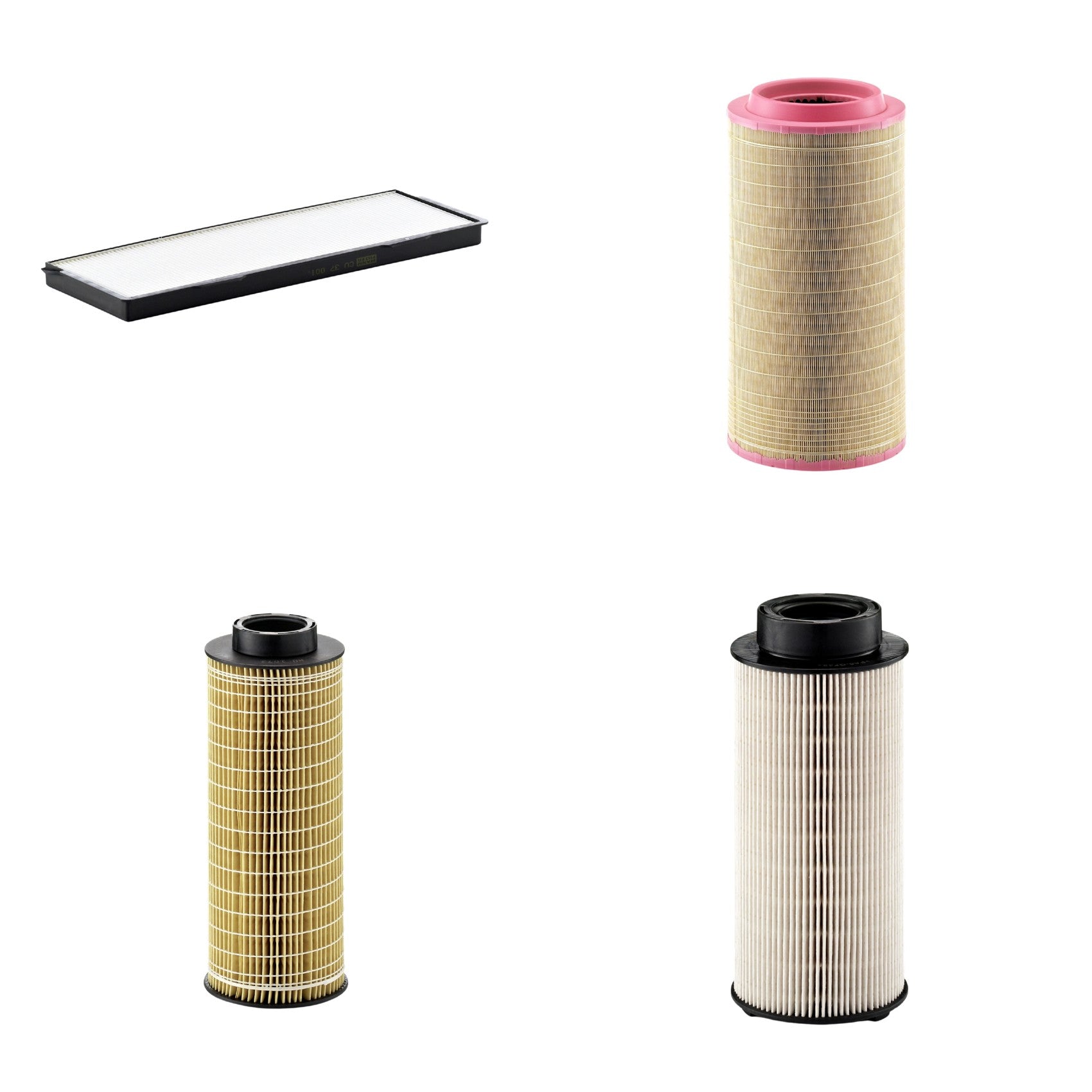 Kit Filtros de Ar Combustível Cabine Ar Condicionado Óleo - Mann-Filter - C271340 - CU37001 - HU1072x - PU941x - (1)