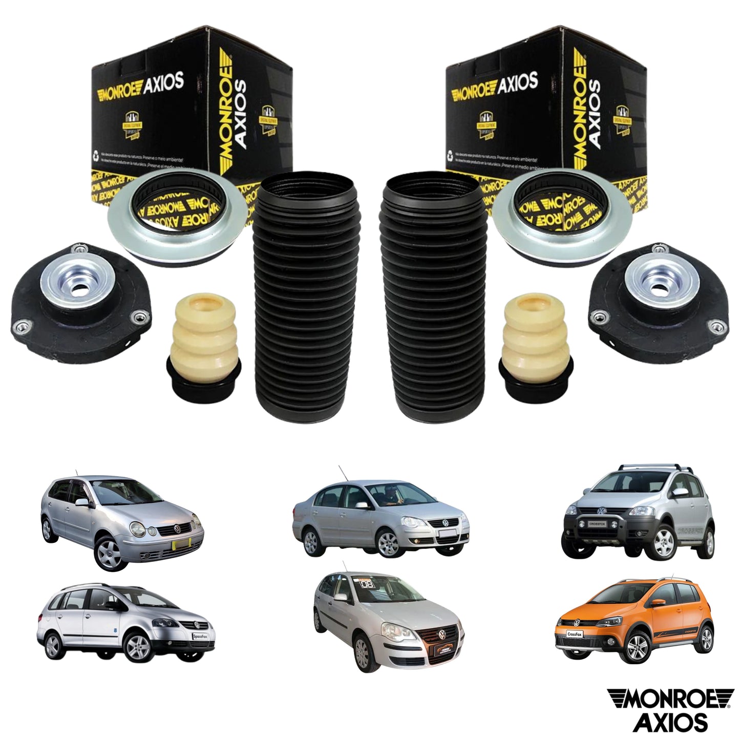 Par De Kit Amortecedor Dianteiro com Batente Coifa e Coxim - Monroe Axios - LT90115 - (1)