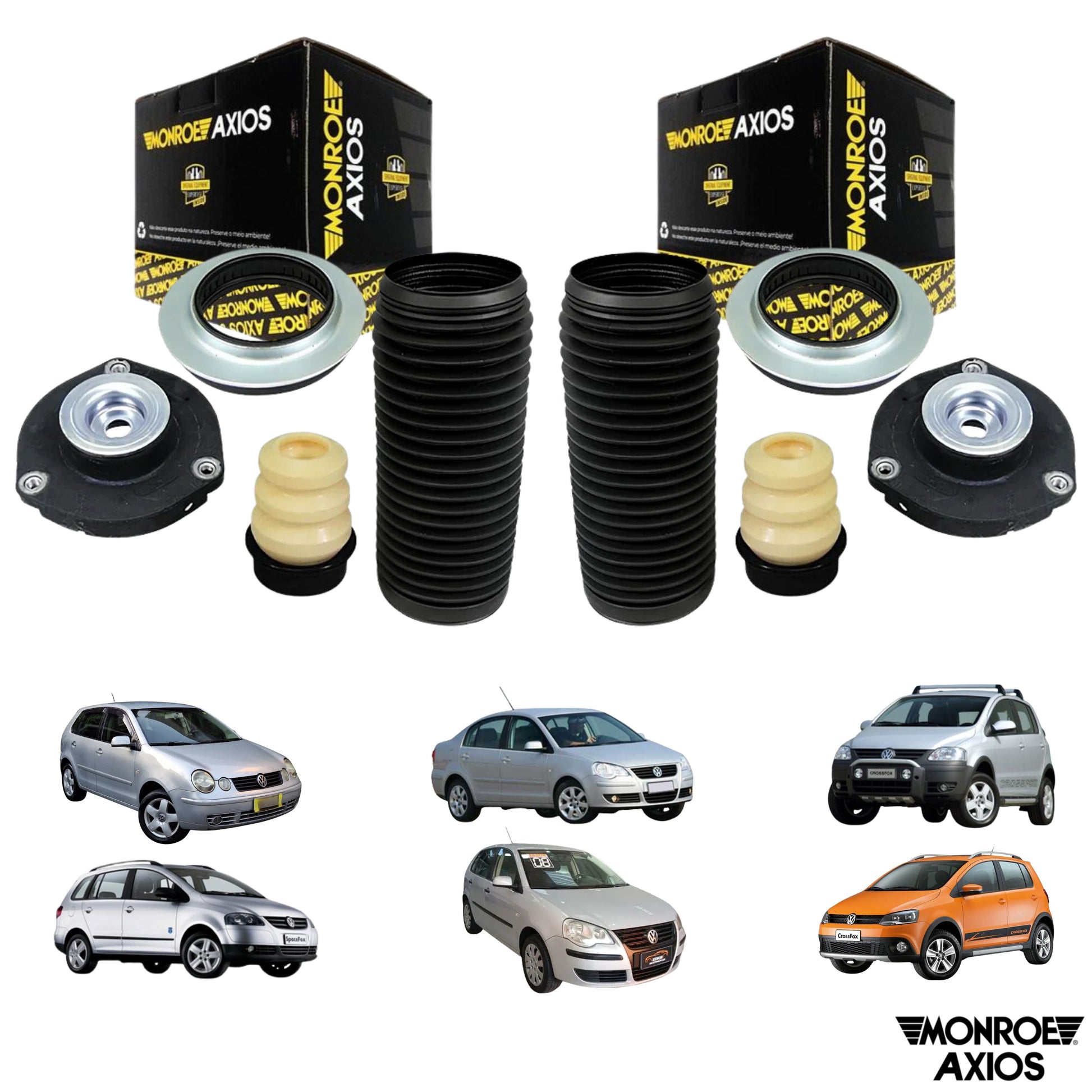 Par De Kit Amortecedor Dianteiro com Batente Coifa e Coxim - Monroe Axios - LT90115 - (1)