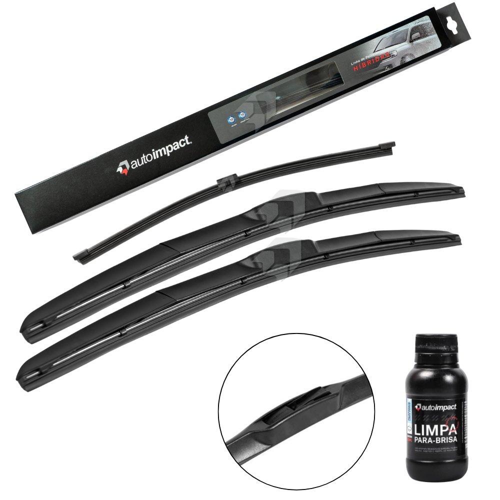 Kit de Palhetas do Limpador do Parabrisa e Traseira - Autoimpact - HI16 / TS12 - (1)