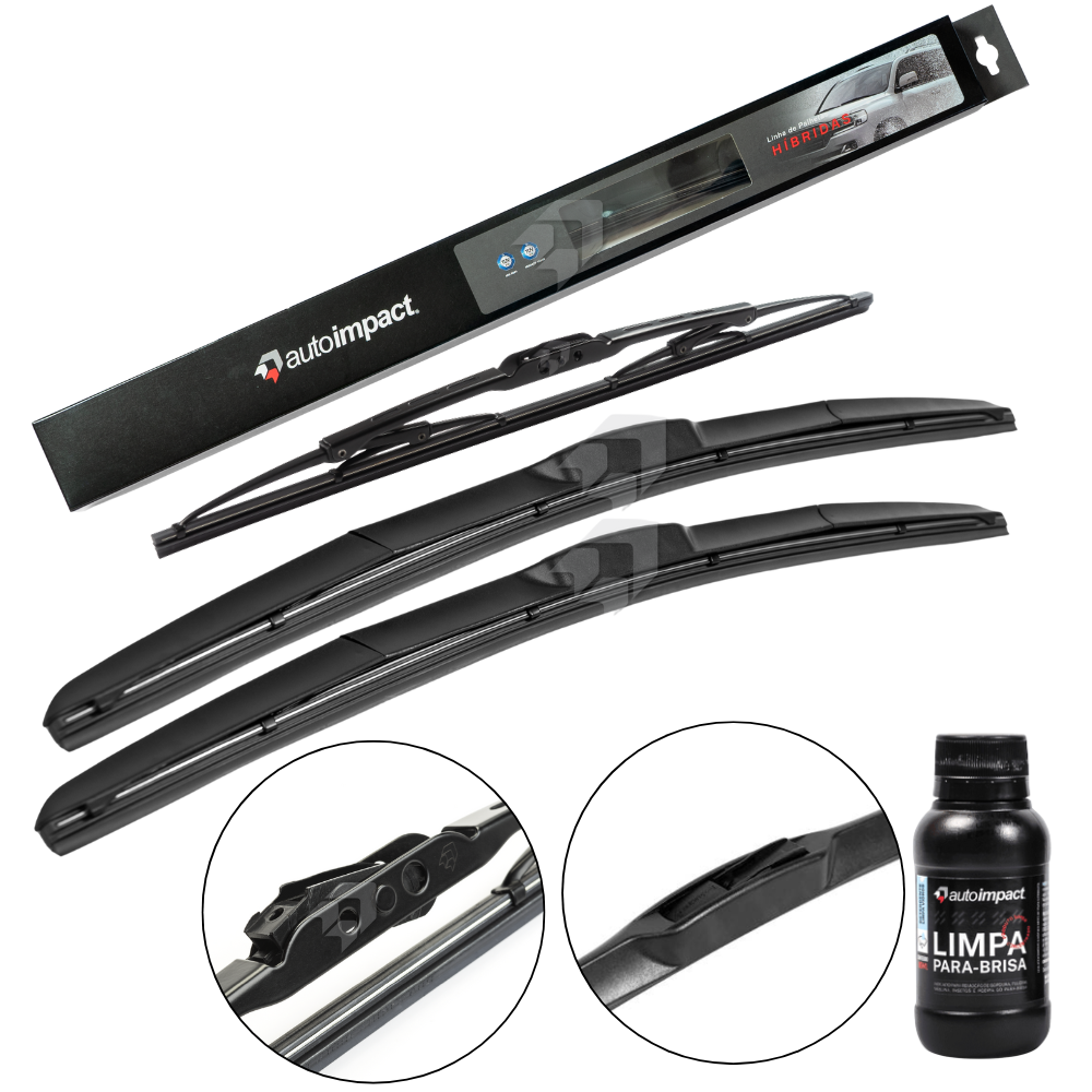 Kit de Palhetas do Limpador do Parabrisa e Traseira - Autoimpact - HI20 / PU15 - (1)