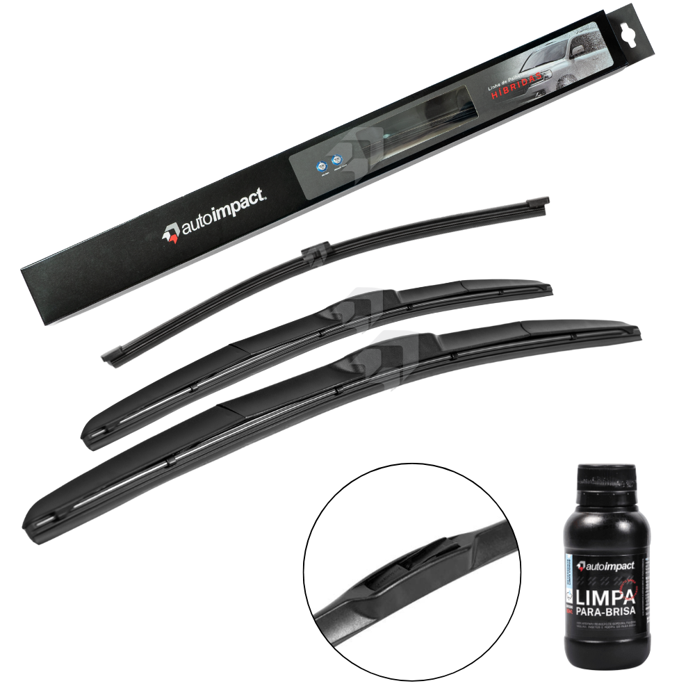 Kit de Palhetas do Limpador do Parabrisa e Traseira - Autoimpact - HI22 / HI16 / TS10 - (1)