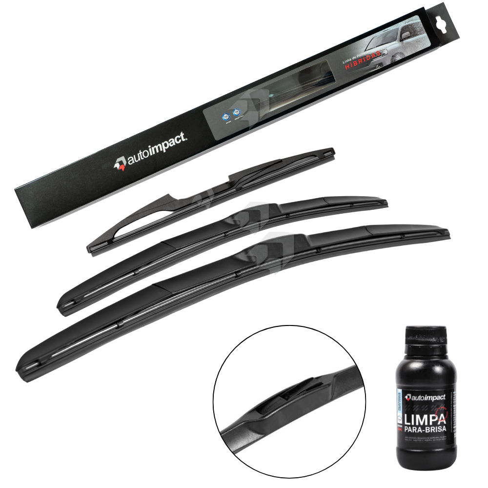 Kit de Palhetas do Limpador do Parabrisa e Traseira - Autoimpact - HI23 / HI18 / TR14 - (1)