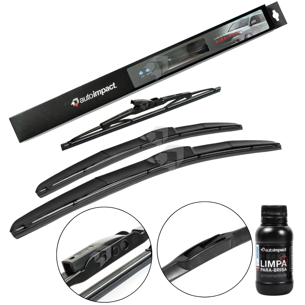 Kit de Palhetas do Limpador do Parabrisa e Traseira - Autoimpact - HI24 / HI18 / PU11 - (1)