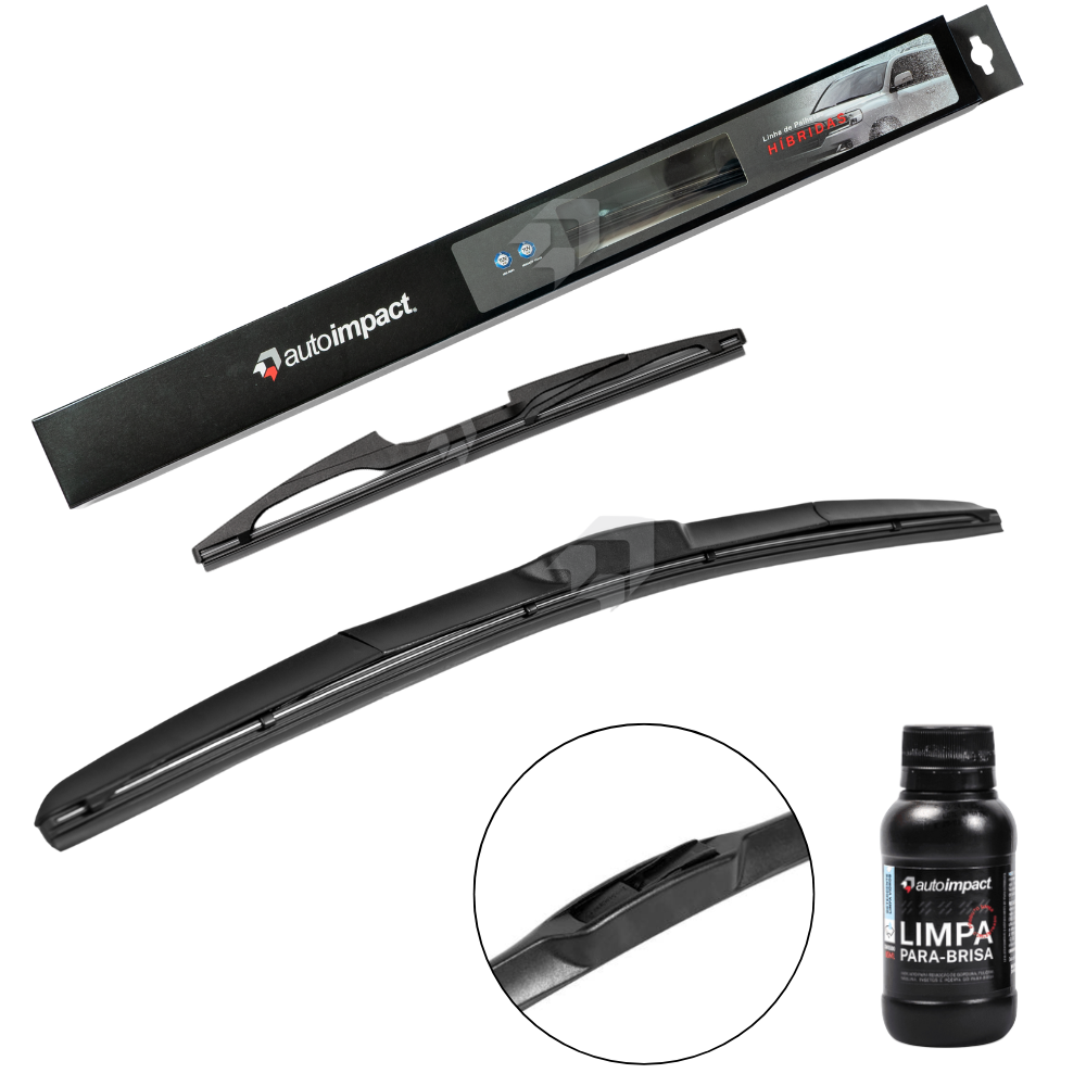 Kit de Palhetas do Limpador do Parabrisa e Traseira - Autoimpact - HI26 / TR12 - (1)