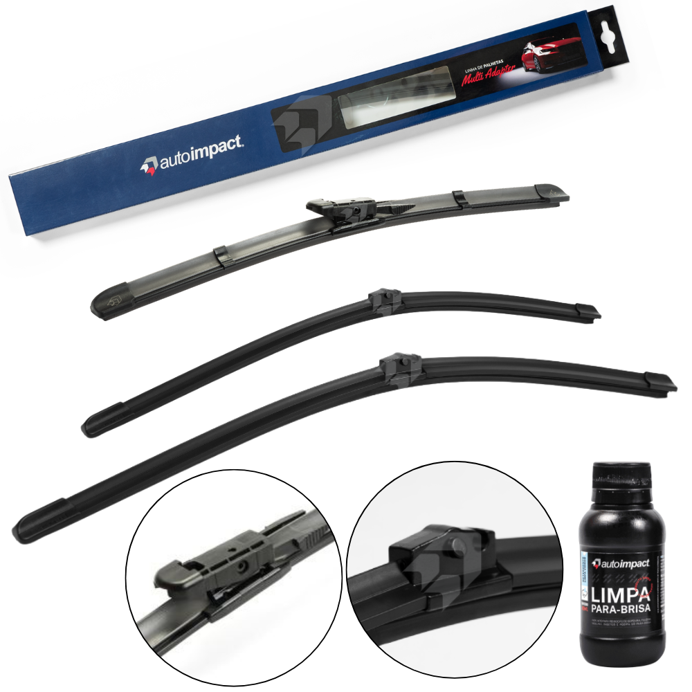 Kit de Palhetas do Limpador do Parabrisa e Traseira - Autoimpact - MA22 / MA21 / PB22 - (1)