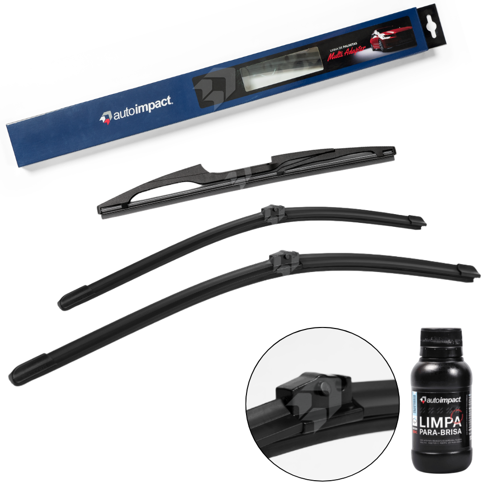 Kit de Palhetas do Limpador do Parabrisa e Traseira - Autoimpact - MA22 / MA19 / TR11 - (1)