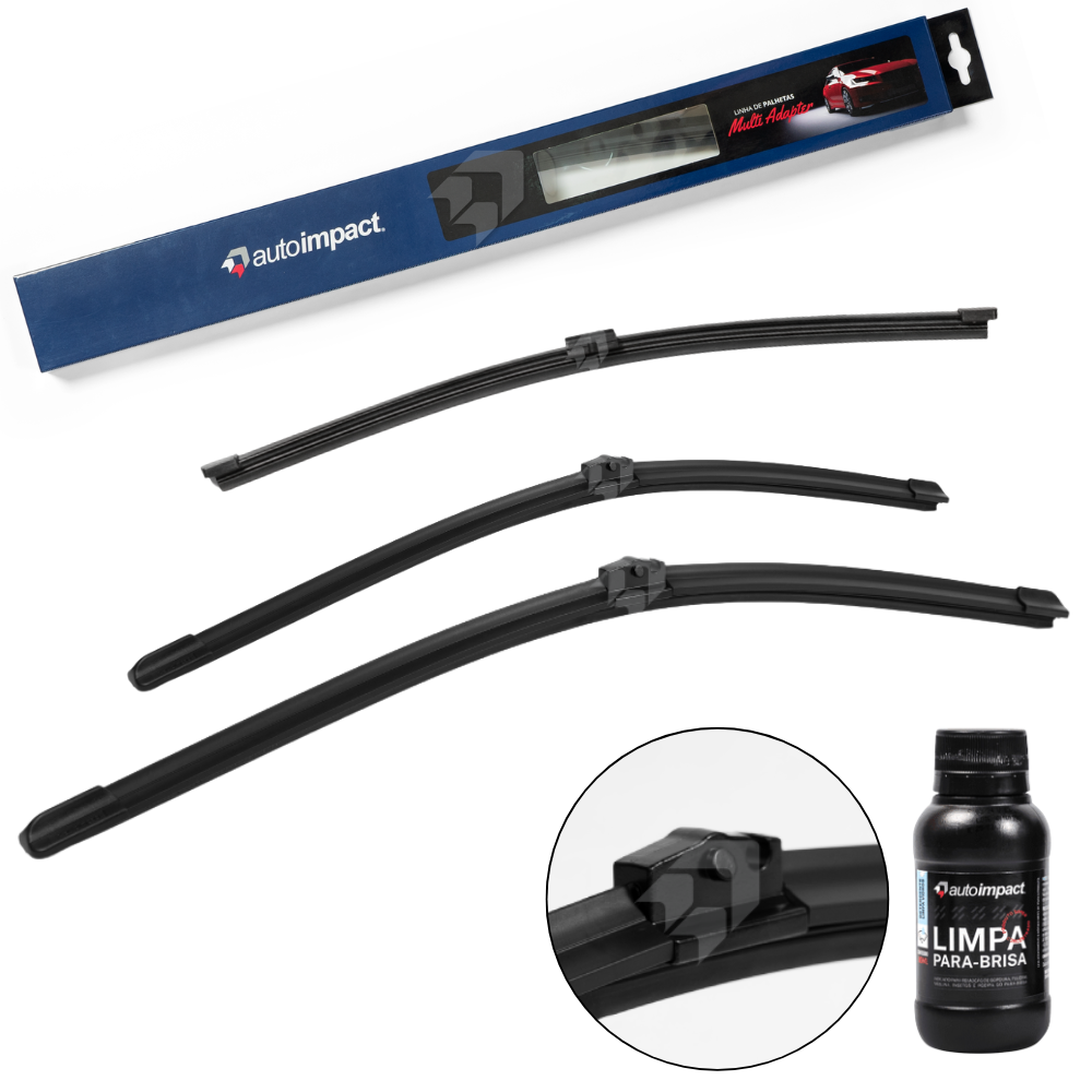 Kit de Palhetas do Limpador do Parabrisa e Traseira - Autoimpact - MA24 / MA21 / TS12 - (1)