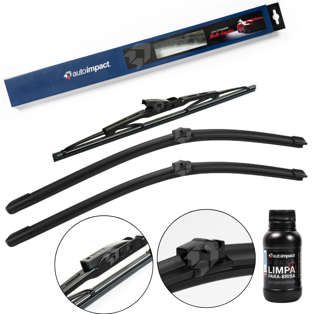 Kit de Palhetas do Limpador do Parabrisa e Traseira - Autoimpact - MA27 / PU11 - (1)