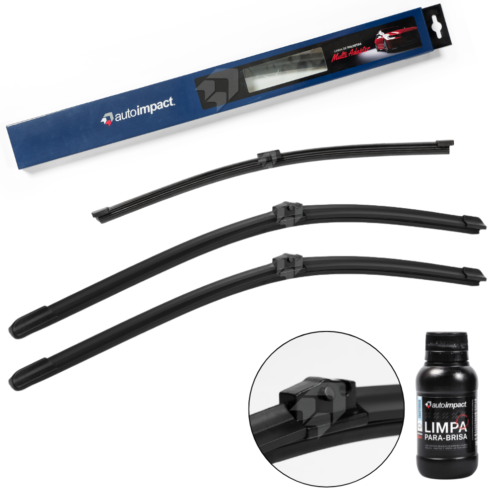 Kit de Palhetas do Limpador do Parabrisa e Traseira - Autoimpact - MA27 / TS14 - (1)