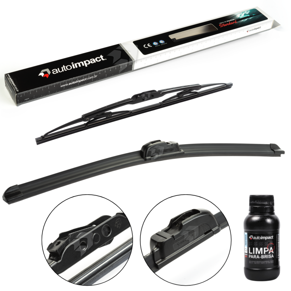 Kit de Palhetas do Limpador do Parabrisa e Traseira - Autoimpact - PA17 / PU13 - (1)