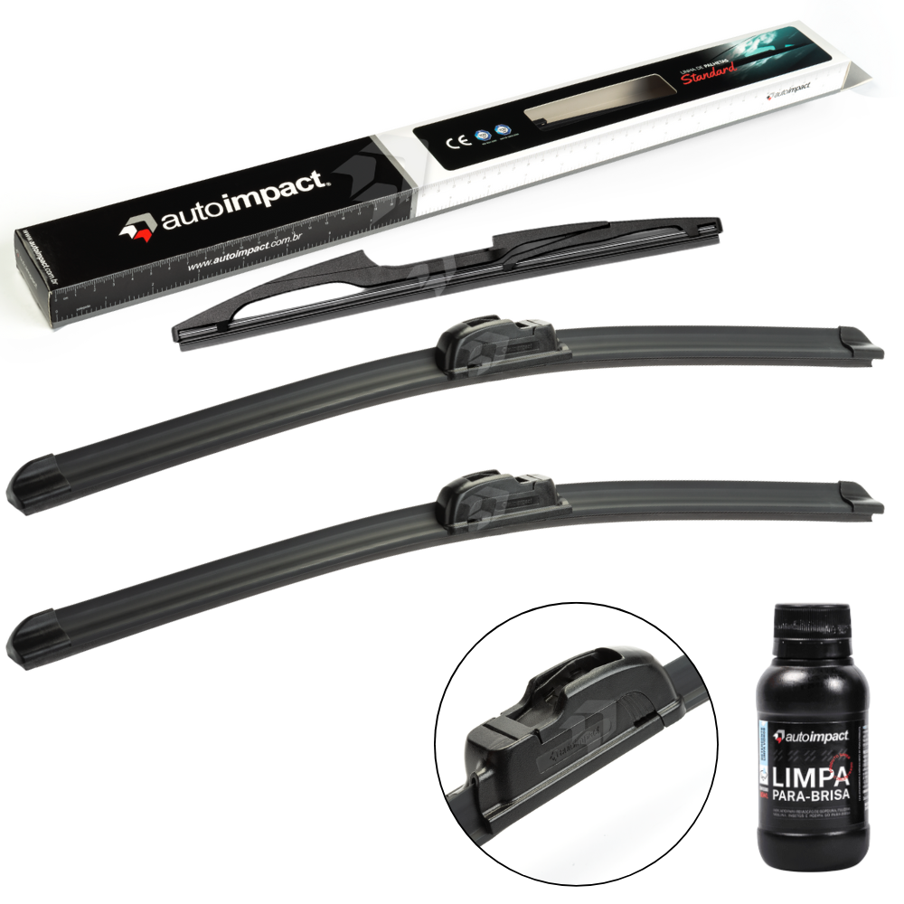 Kit de Palhetas do Limpador do Parabrisa e Traseira - Autoimpact - PA19 / TR15 - (1)