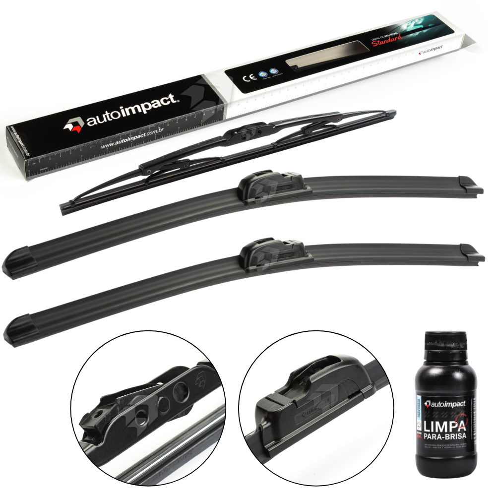 Kit de Palhetas do Limpador do Parabrisa e Traseira - Autoimpact - PA21 / PU15 - (1)