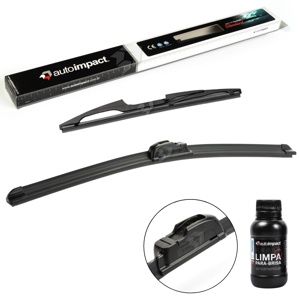 Kit de Palhetas do Limpador do Parabrisa e Traseira - Autoimpact - PA23 / TR10 - (1)