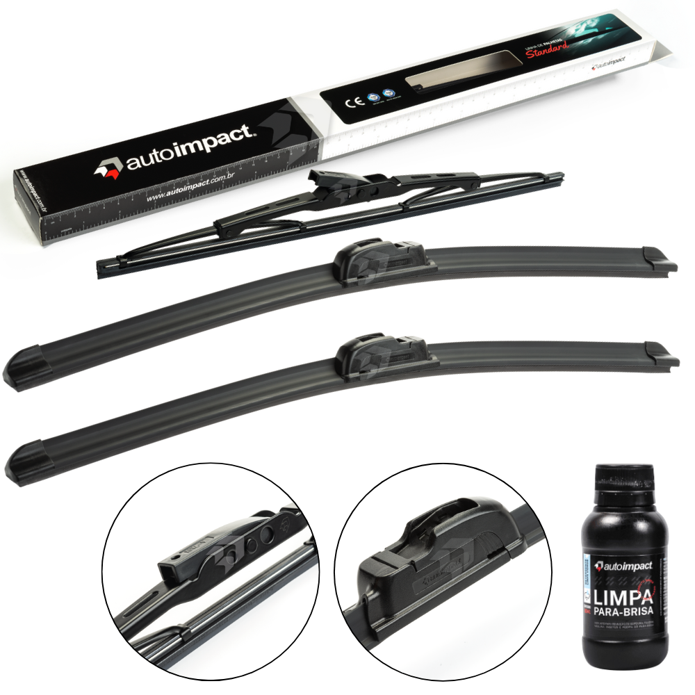 Kit de Palhetas do Limpador do Parabrisa e Traseira - Autoimpact - PA22 / PU16 - (1)