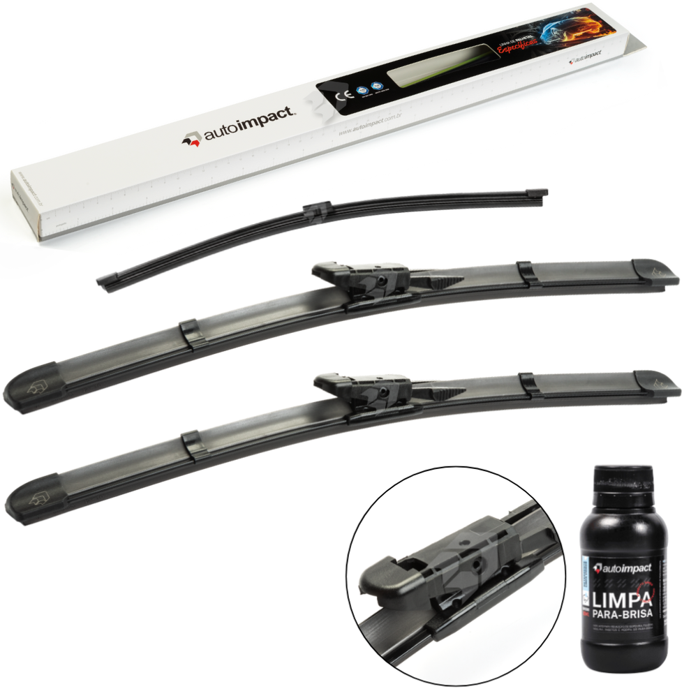 Kit de Palhetas do Limpador do Parabrisa e Traseira - Autoimpact - PB27 / TS14 - (1)