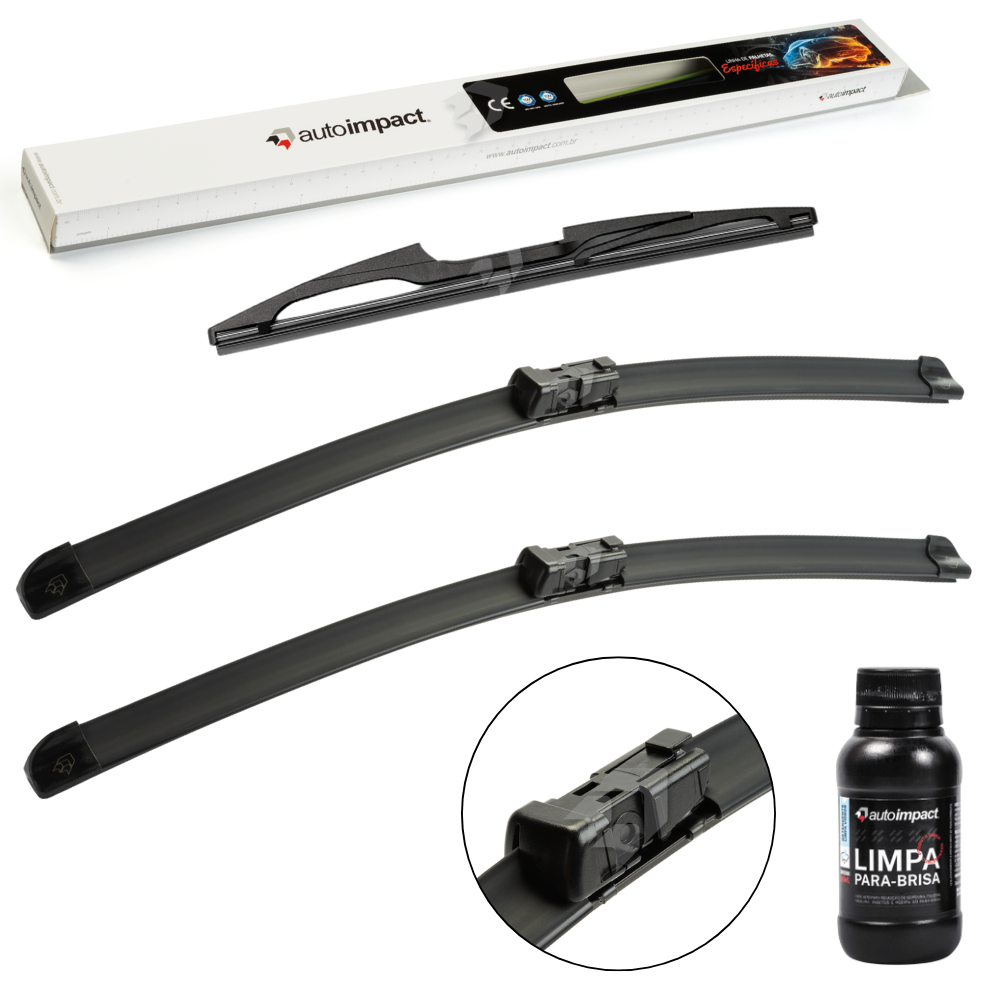 Kit de Palhetas do Limpador do Parabrisa e Traseira - Autoimpact - PF29 / TR12 - (1)