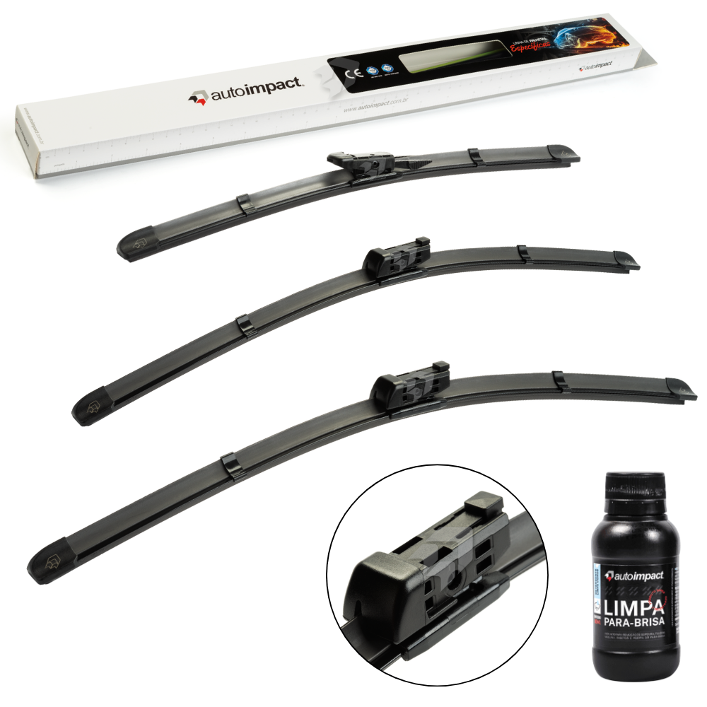 Kit de Palhetas do Limpador do Parabrisa e Traseira - Autoimpact - PG22 / PG21 / PB20 - (1)