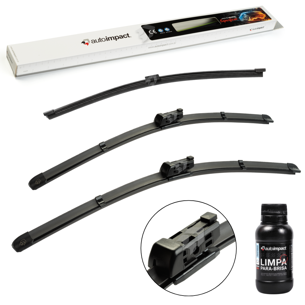 Kit de Palhetas do Limpador do Parabrisa e Traseira - Autoimpact - PG24 / PG19 / TS14 - (1)