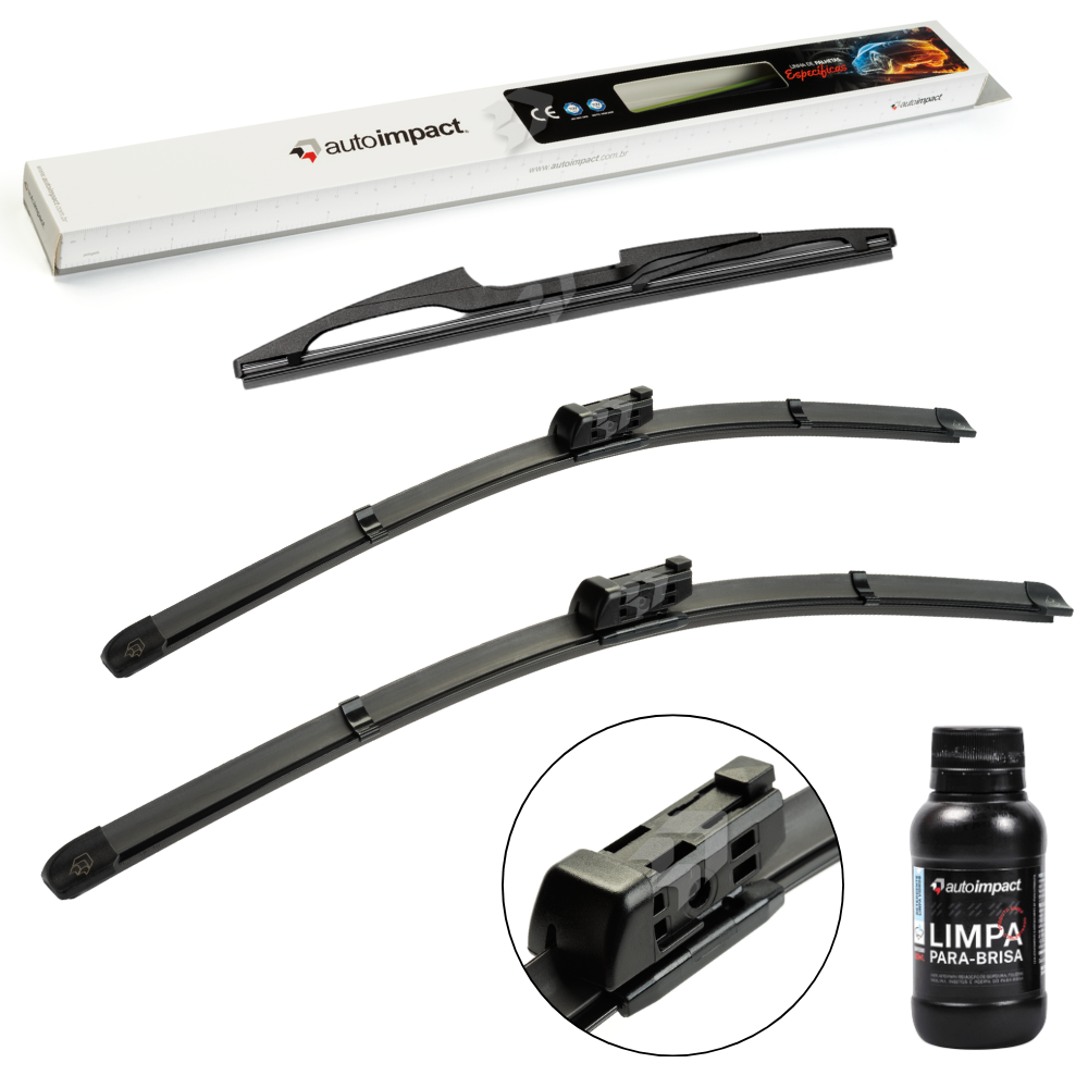 Kit de Palhetas do Limpador do Parabrisa e Traseira - Autoimpact - PG24 / PG19 / TR12 - (1)