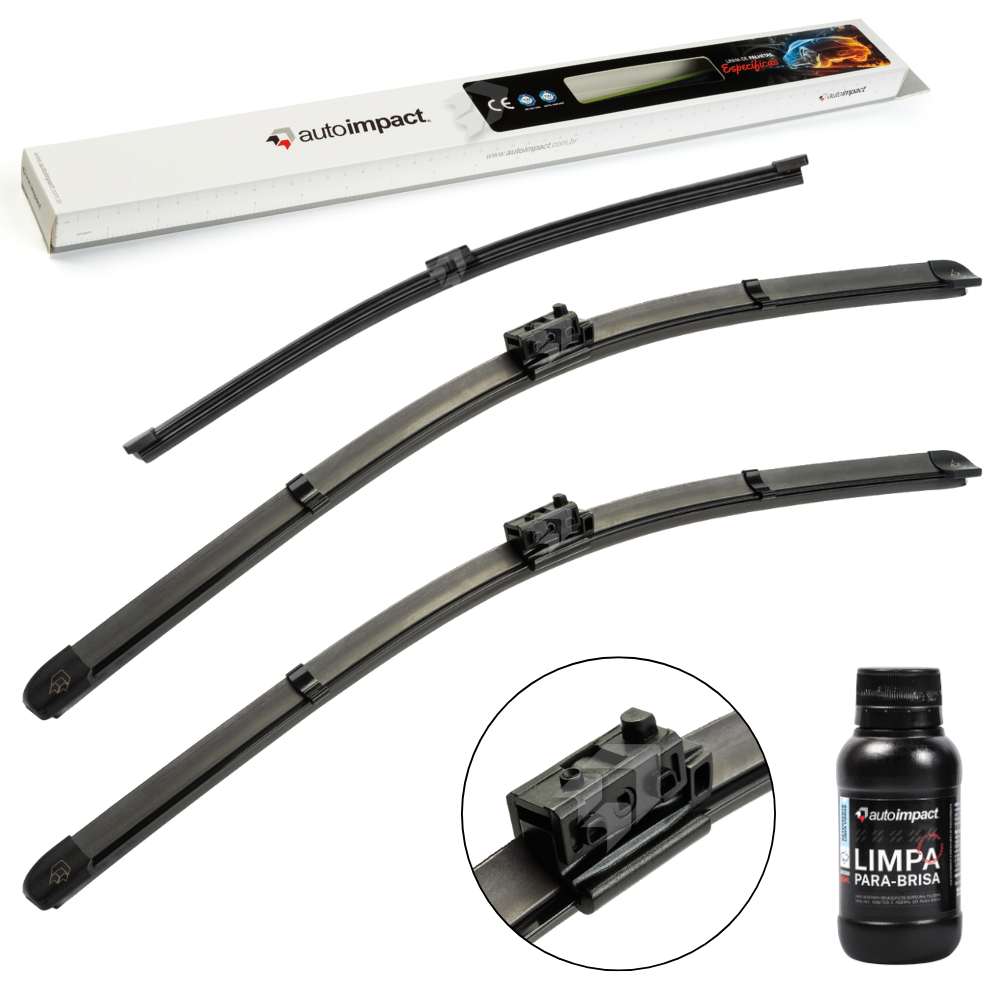 Kit de Palhetas do Limpador do Parabrisa e Traseira - Autoimpact - PI21 / TS12 - (1)