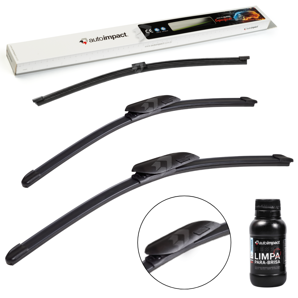Kit de Palhetas do Limpador do Parabrisa e Traseira - Autoimpact - PL26 / PL19 / TS12 - (1)