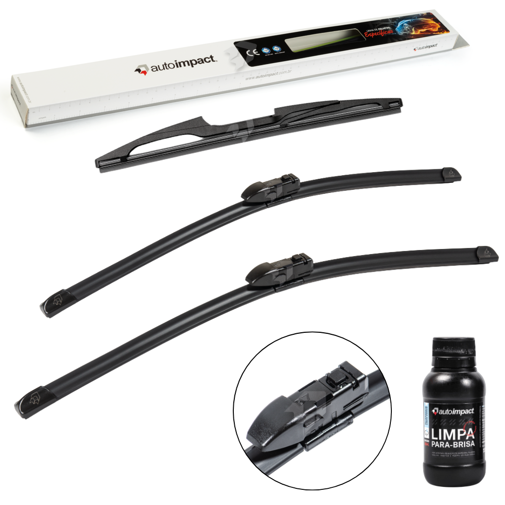 Kit de Palhetas do Limpador do Parabrisa e Traseira - Autoimpact - PK26 / PK16 / TR12 - (1)