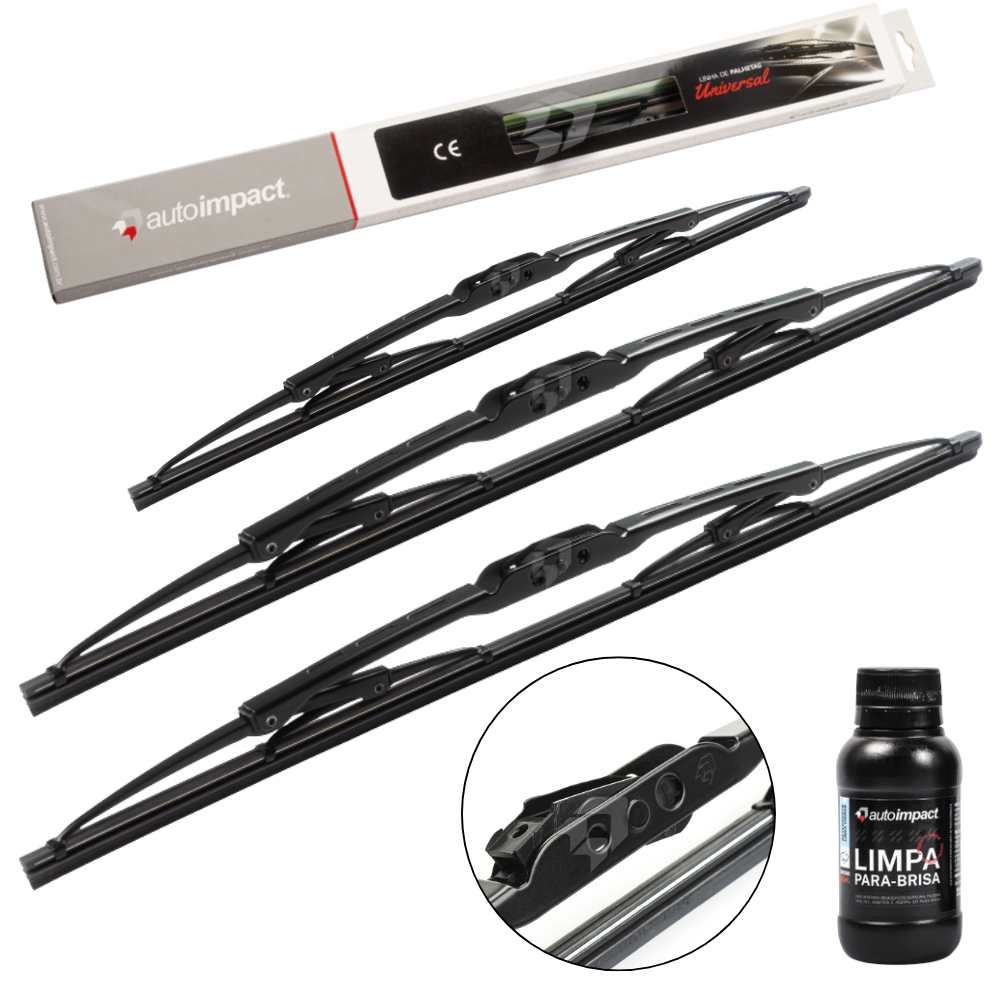 Kit de Palhetas do Limpador do Parabrisa e Traseira - Autoimpact - PU15 - (1)