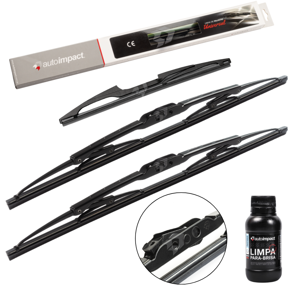 Kit de Palhetas do Limpador do Parabrisa e Traseira - Autoimpact - PU19 / TR15 - (1)
