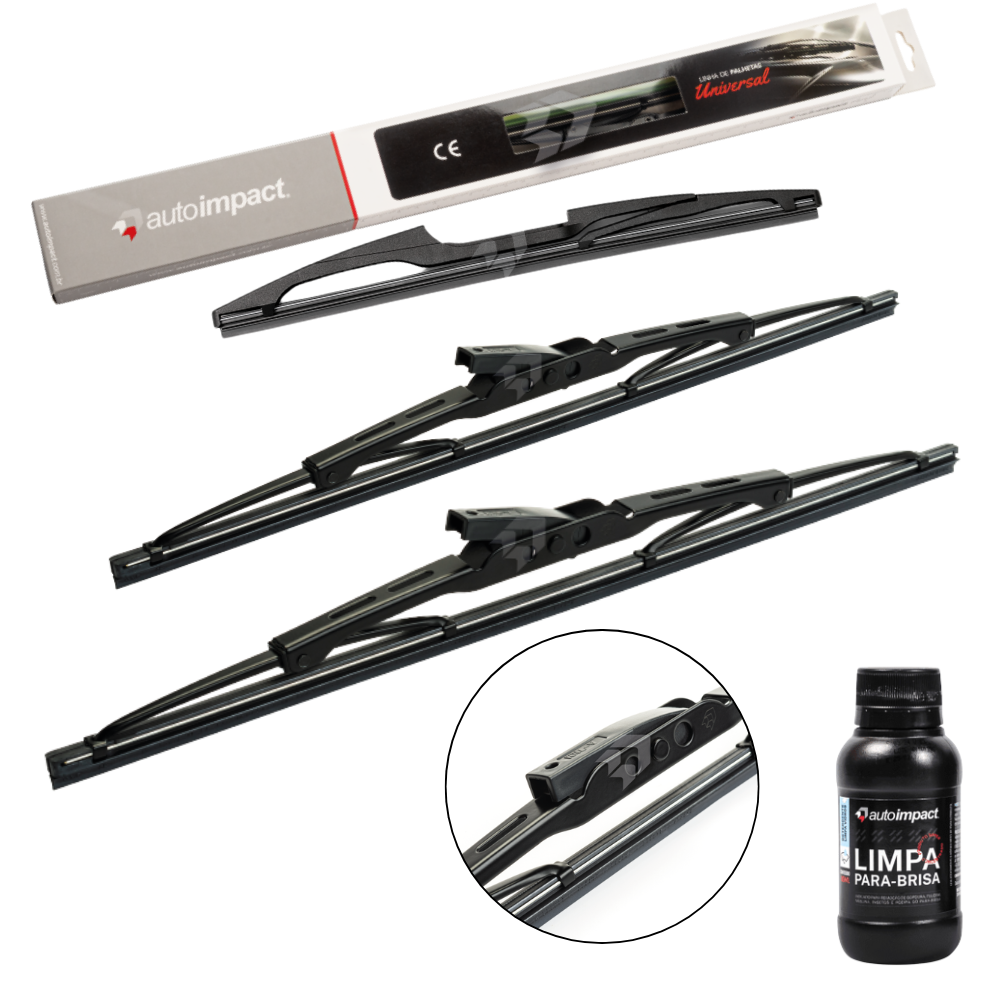 Kit de Palhetas do Limpador do Parabrisa e Traseira - Autoimpact - PU20 / PU18 / TR15 - (1)