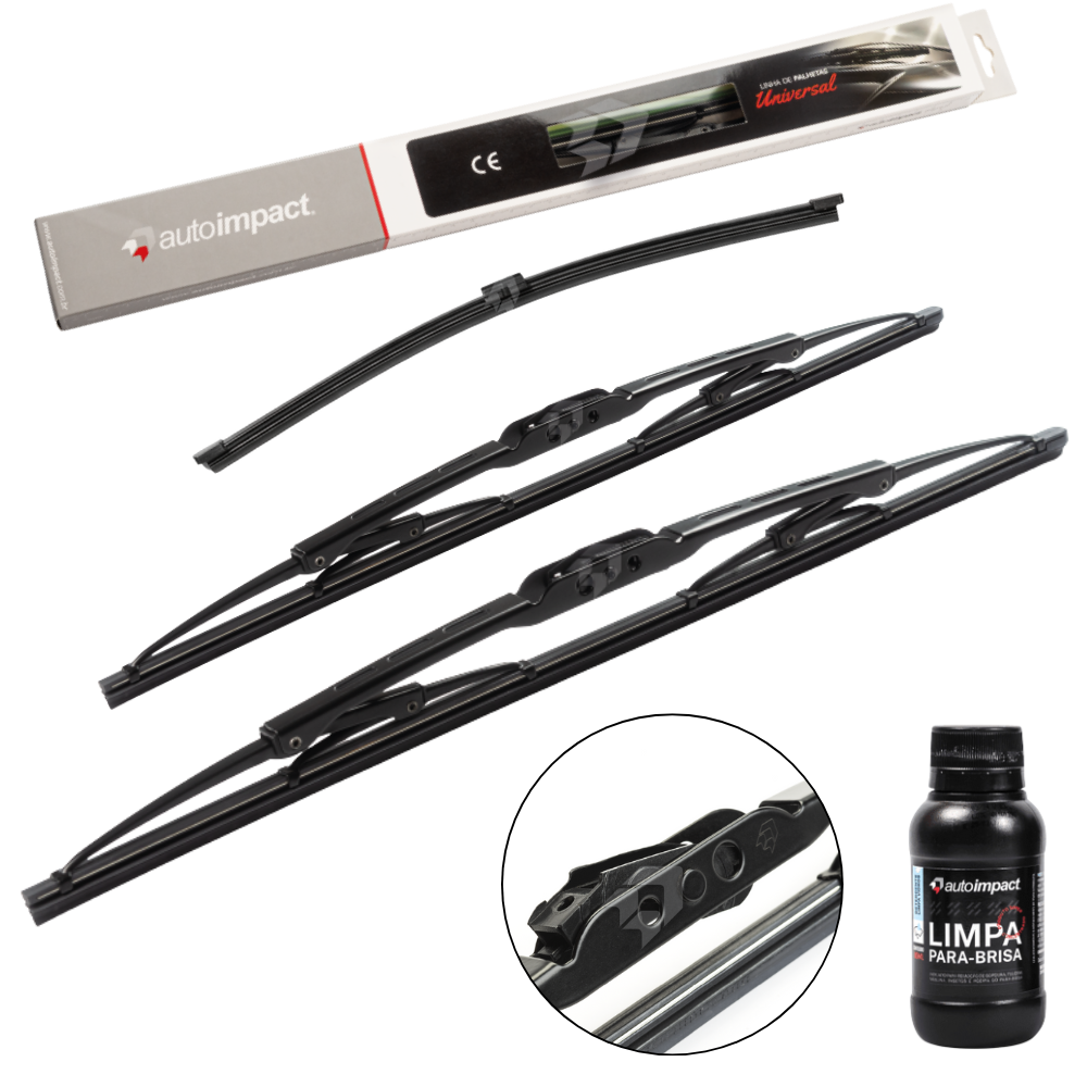 Kit de Palhetas do Limpador do Parabrisa e Traseira - Autoimpact - PU23 / PU17 / TS12 - (1)
