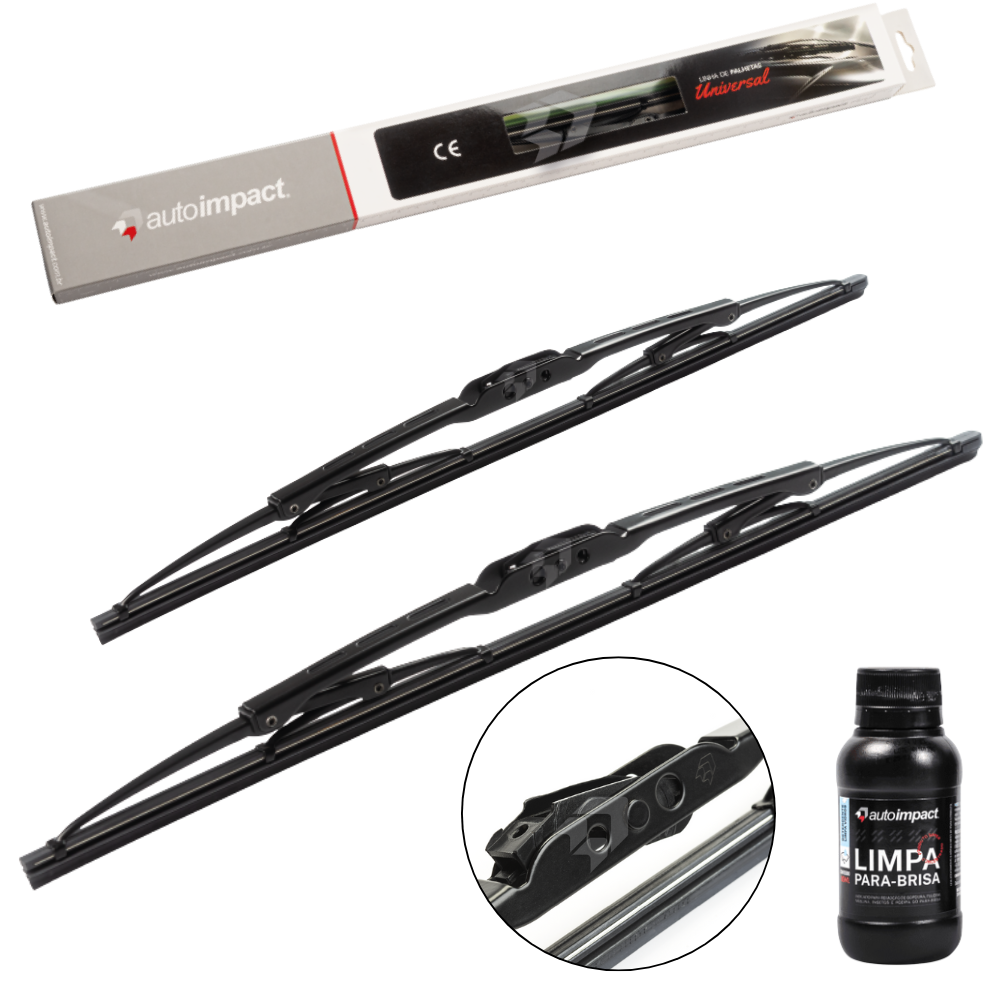 Par Palheta Limpador Parabrisa Dianteira Universal 20" E 14" - Autoimpact - PU14 / PU20 - (1)