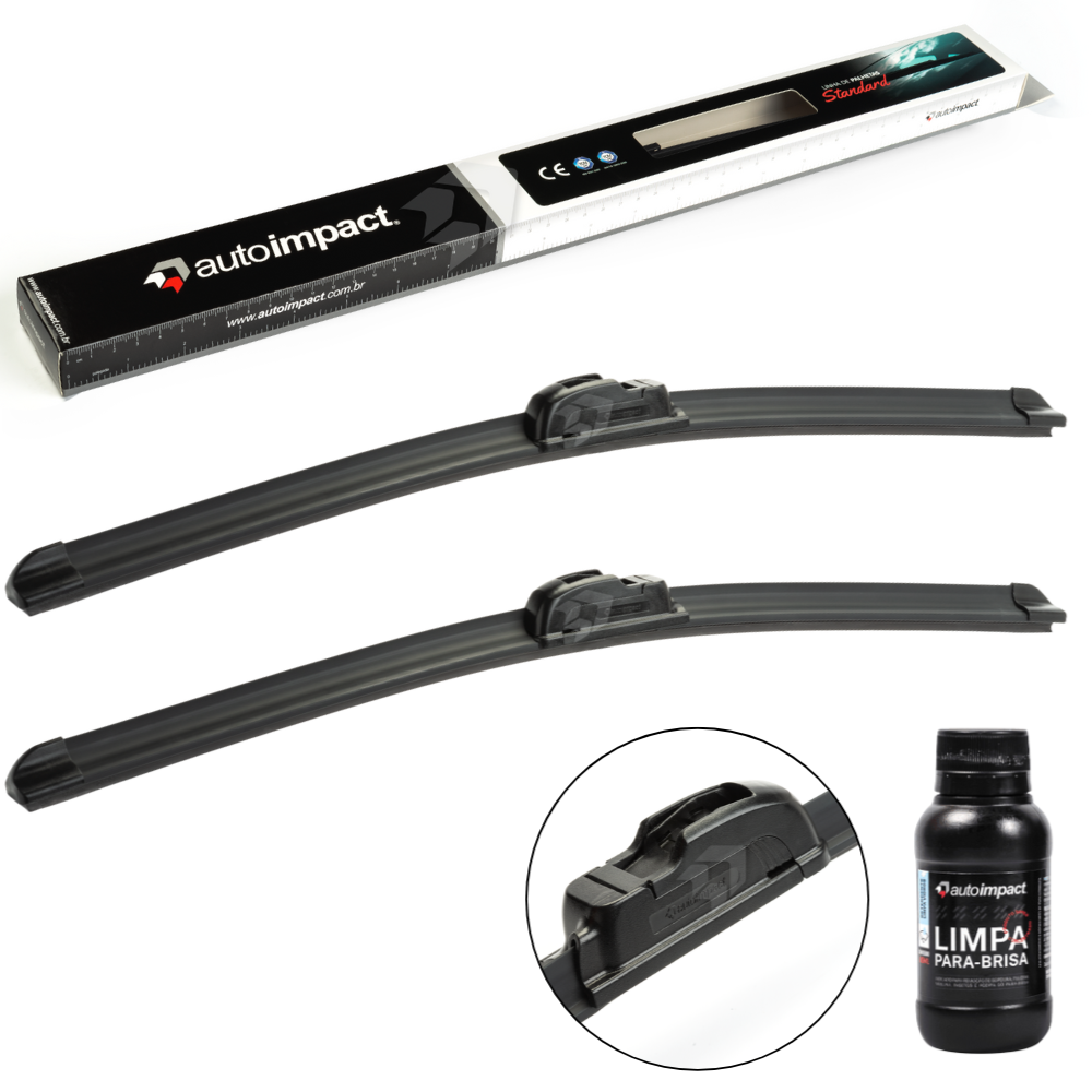 Par de Palhetas do Parabrisa Dianteira Standard 2x23" - Autoimpact - PA23 / PA23 - (1)