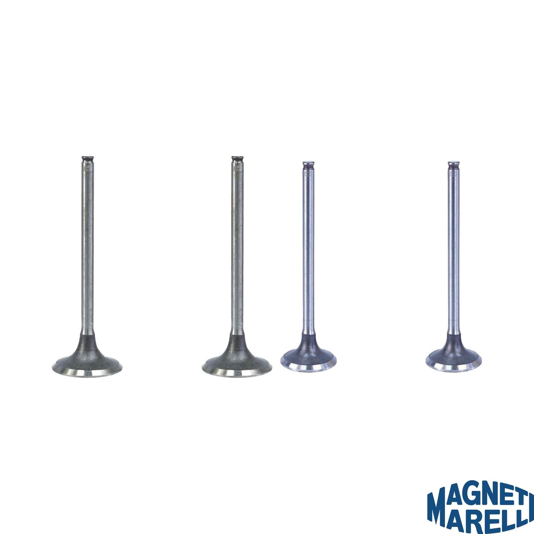 Kit com 2 Válvulas de Admissão e 2 Válvulas de Escape - Magneti Marelli - VAC41019 / VEC41020 - (1)