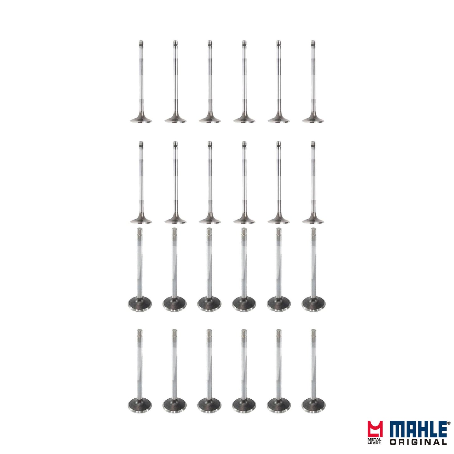 Kit com 12 Válvulas de Admissão e 12 Válvulas de Escape - Mahle Metal Leve - VA0211371 STD / VE0211428 STD - (1)